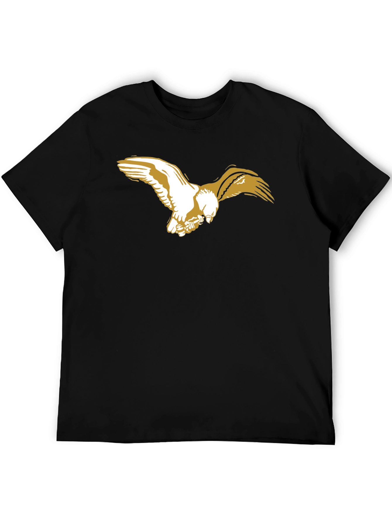 Black Tee with Eagle Design