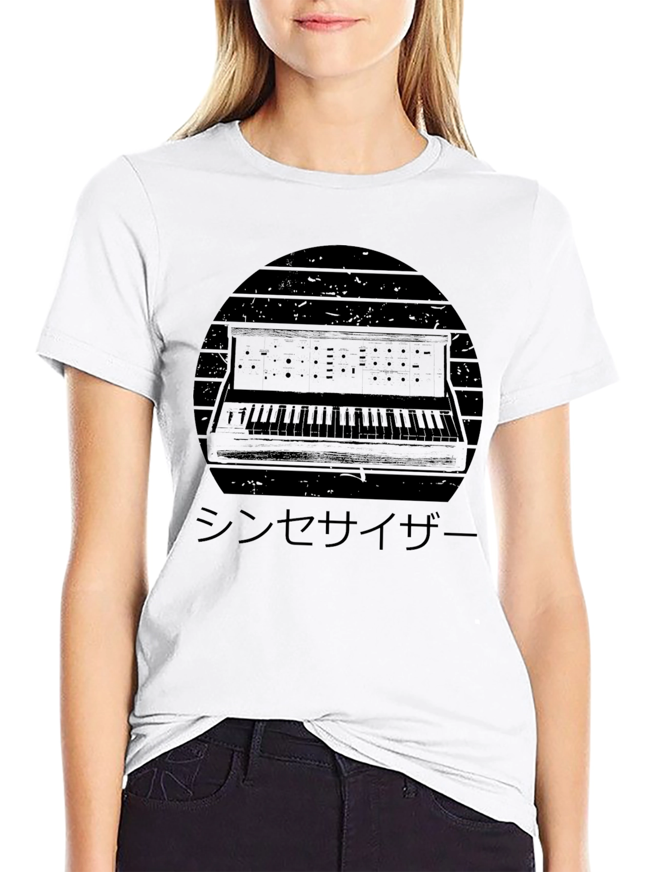 Synthwave Keyboard T-Shirt - Retro Music Tee