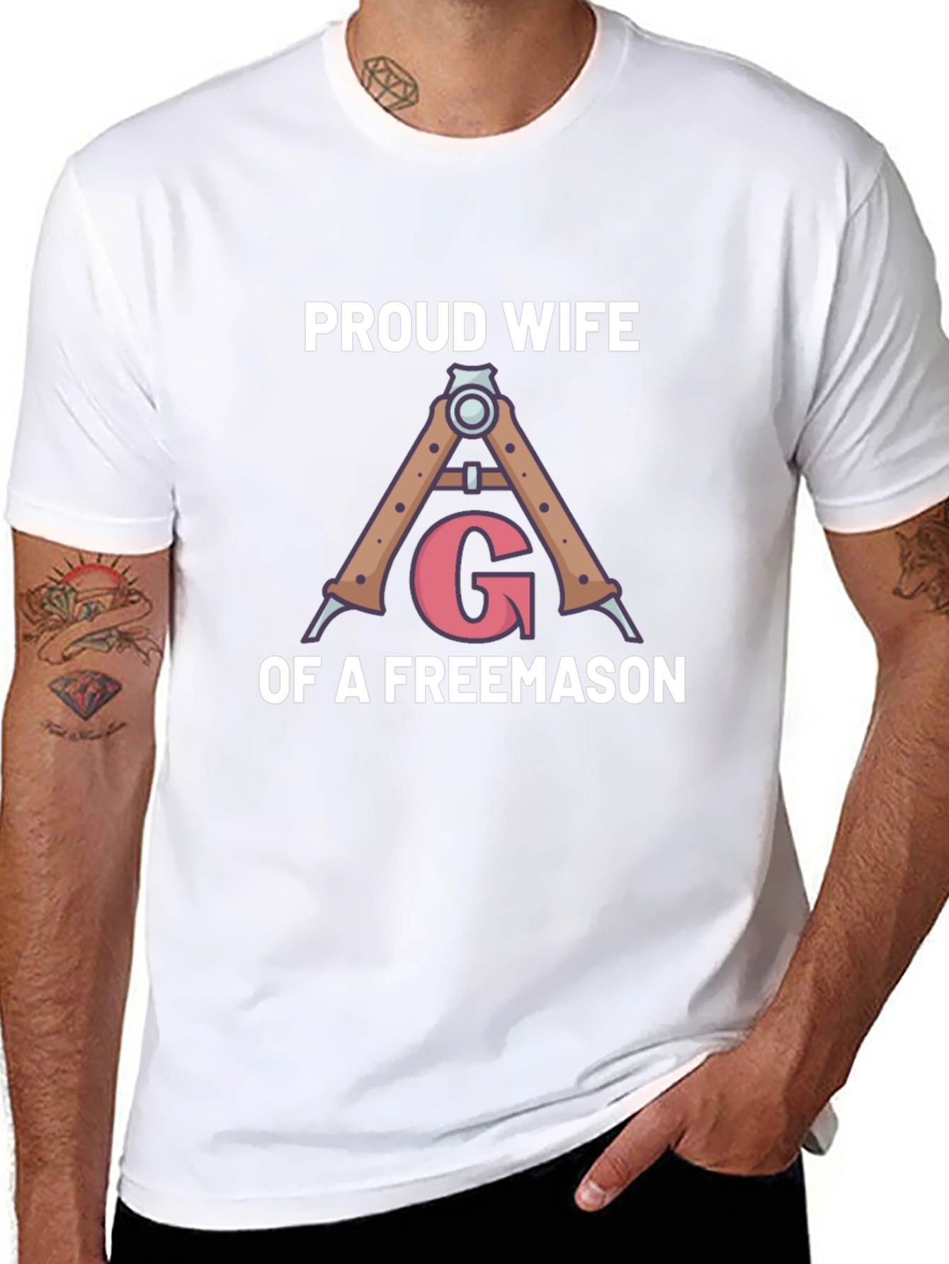 Proud Wife of a Freemason Graphic T-Shirt