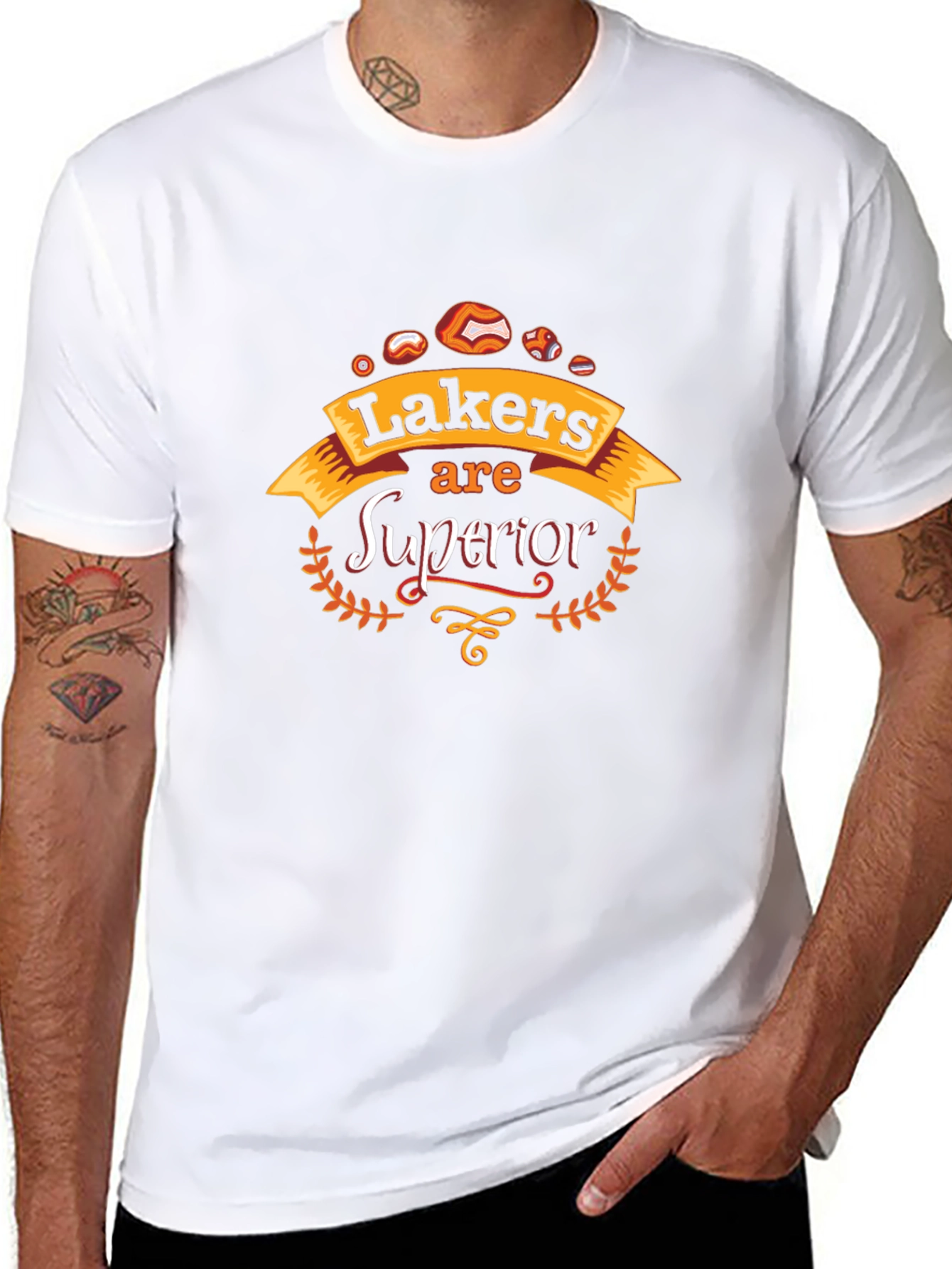 Lakers Superior Black Graphic Tee