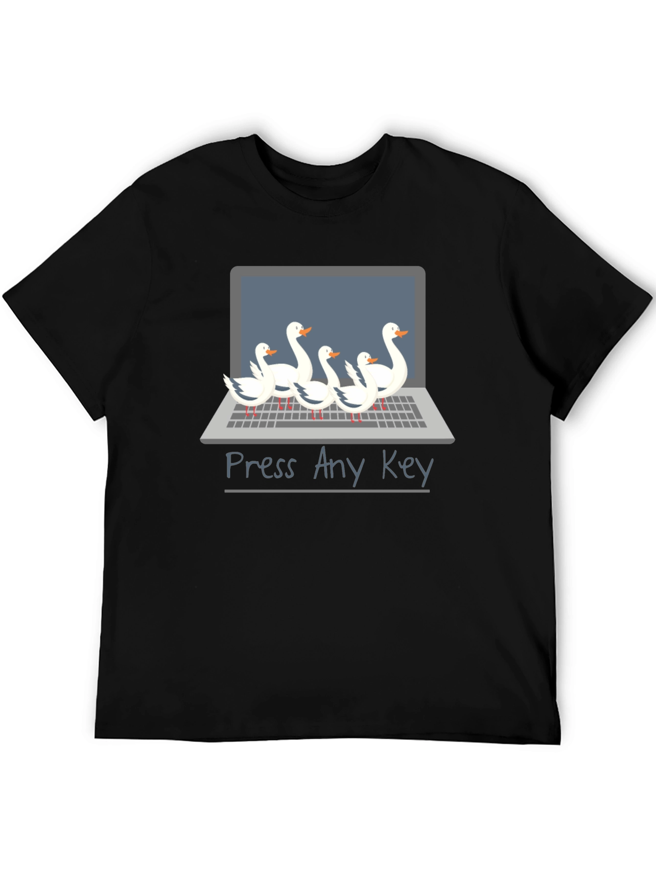 Funny Press Any Key Goose T-Shirt