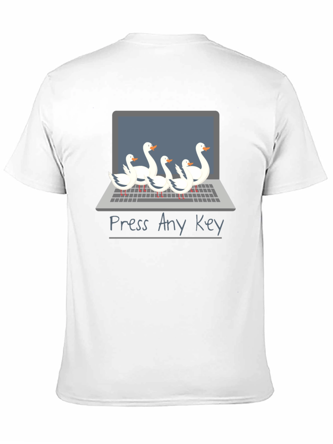 Funny Press Any Key Goose T-Shirt