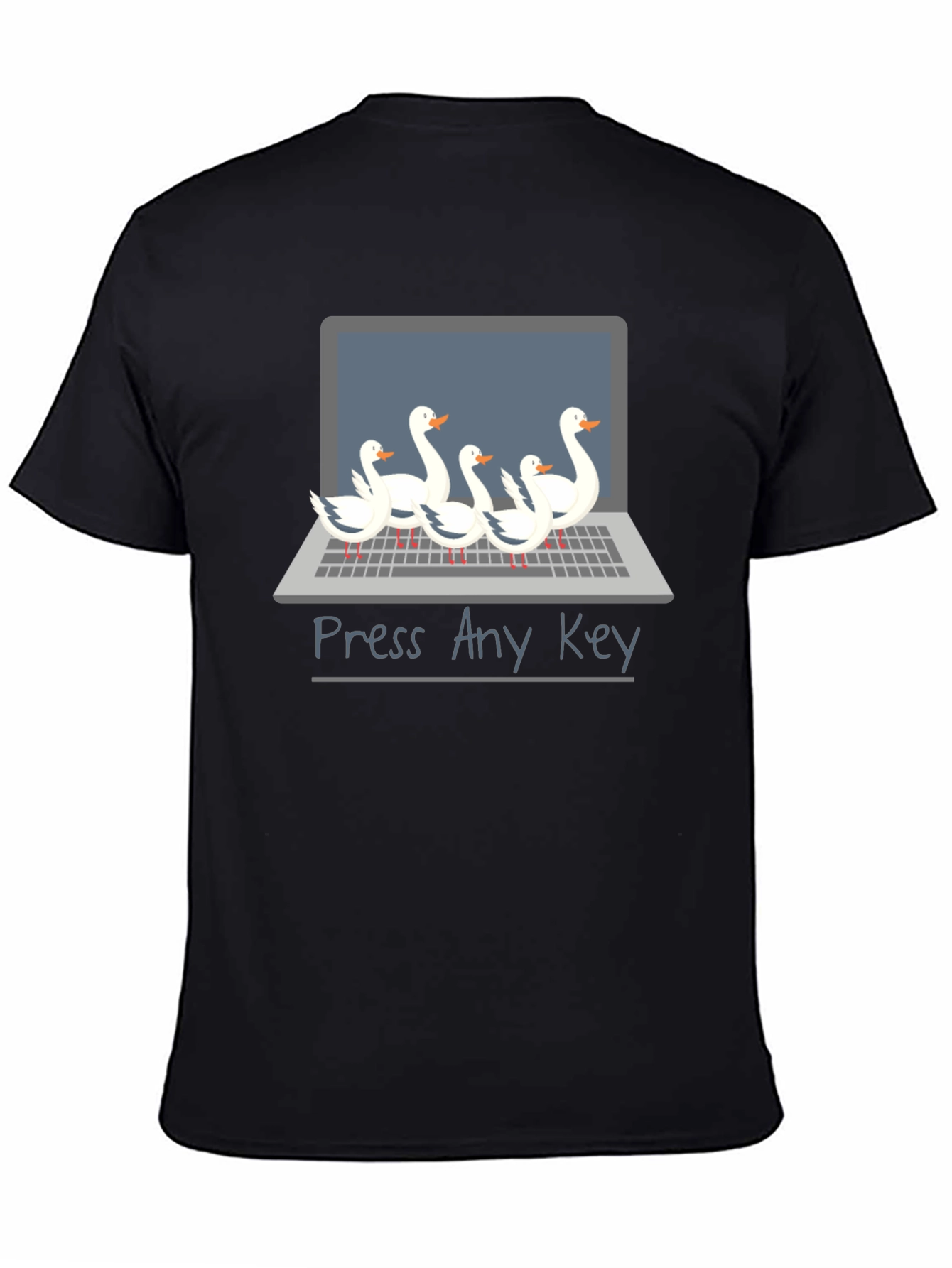 Funny Press Any Key Goose T-Shirt