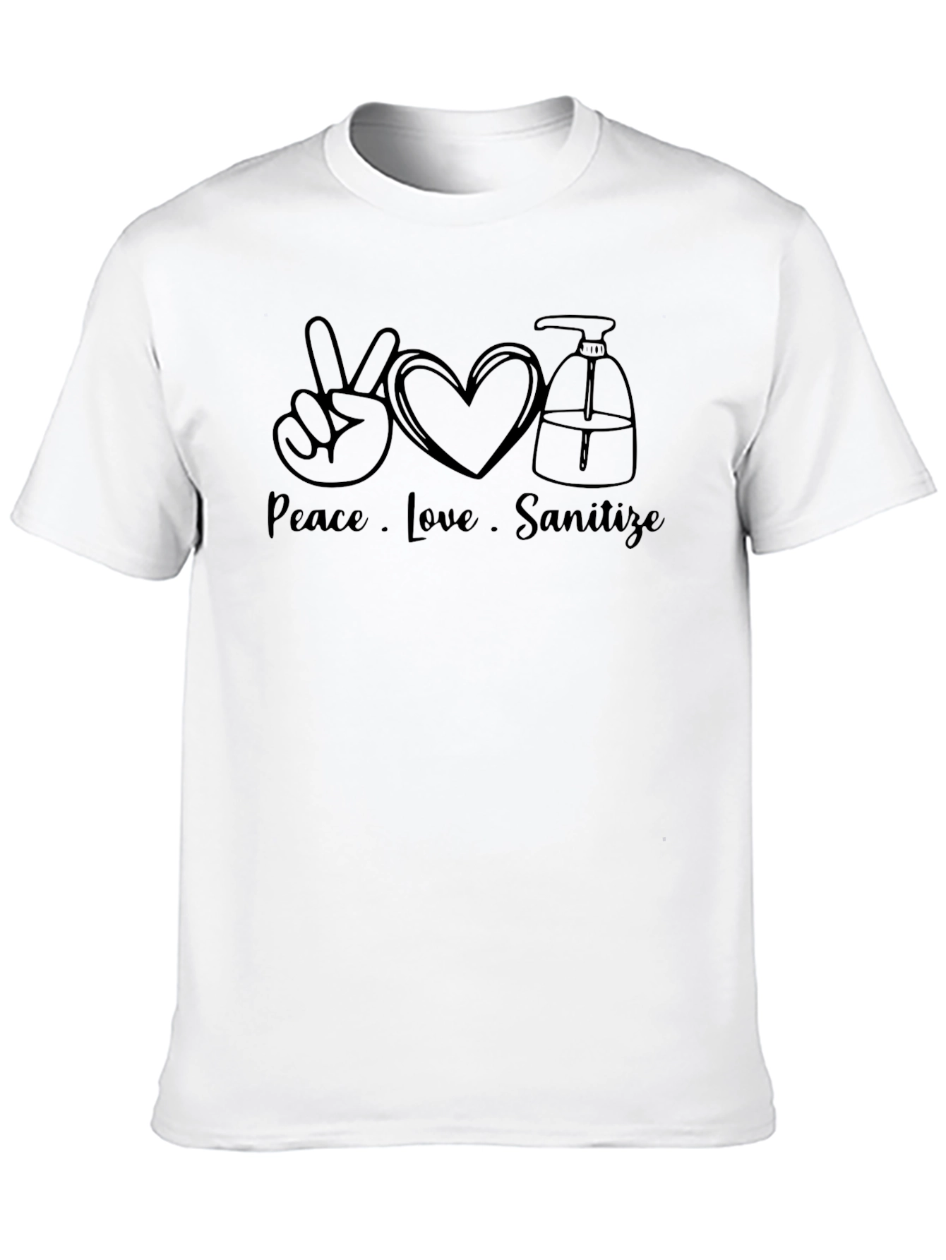 Peace Love Sanitize Graphic T-Shirt