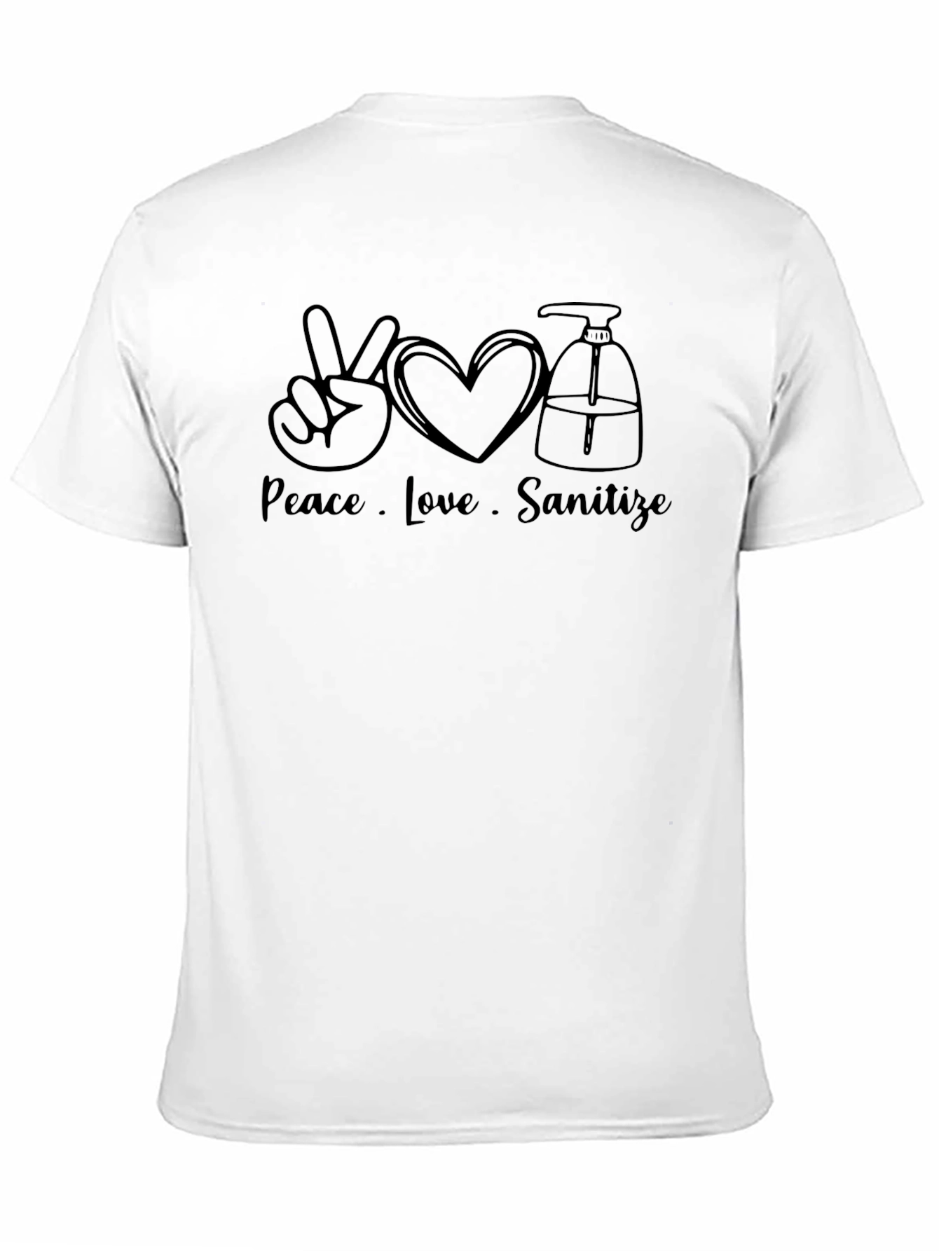 Peace Love Sanitize Graphic T-Shirt