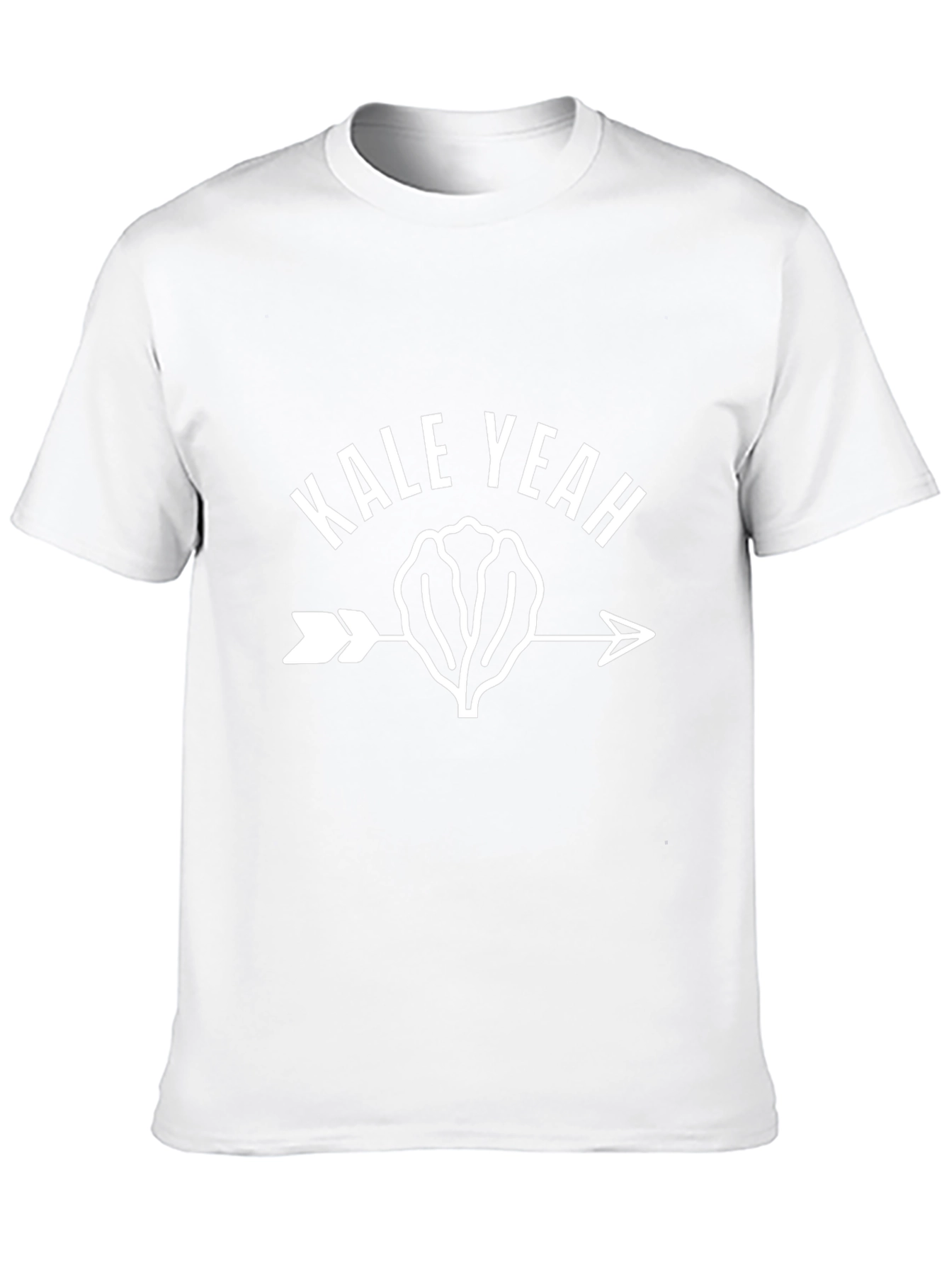 Kale Yeah Arrow Graphic Tee - Unisex Black T-Shirt