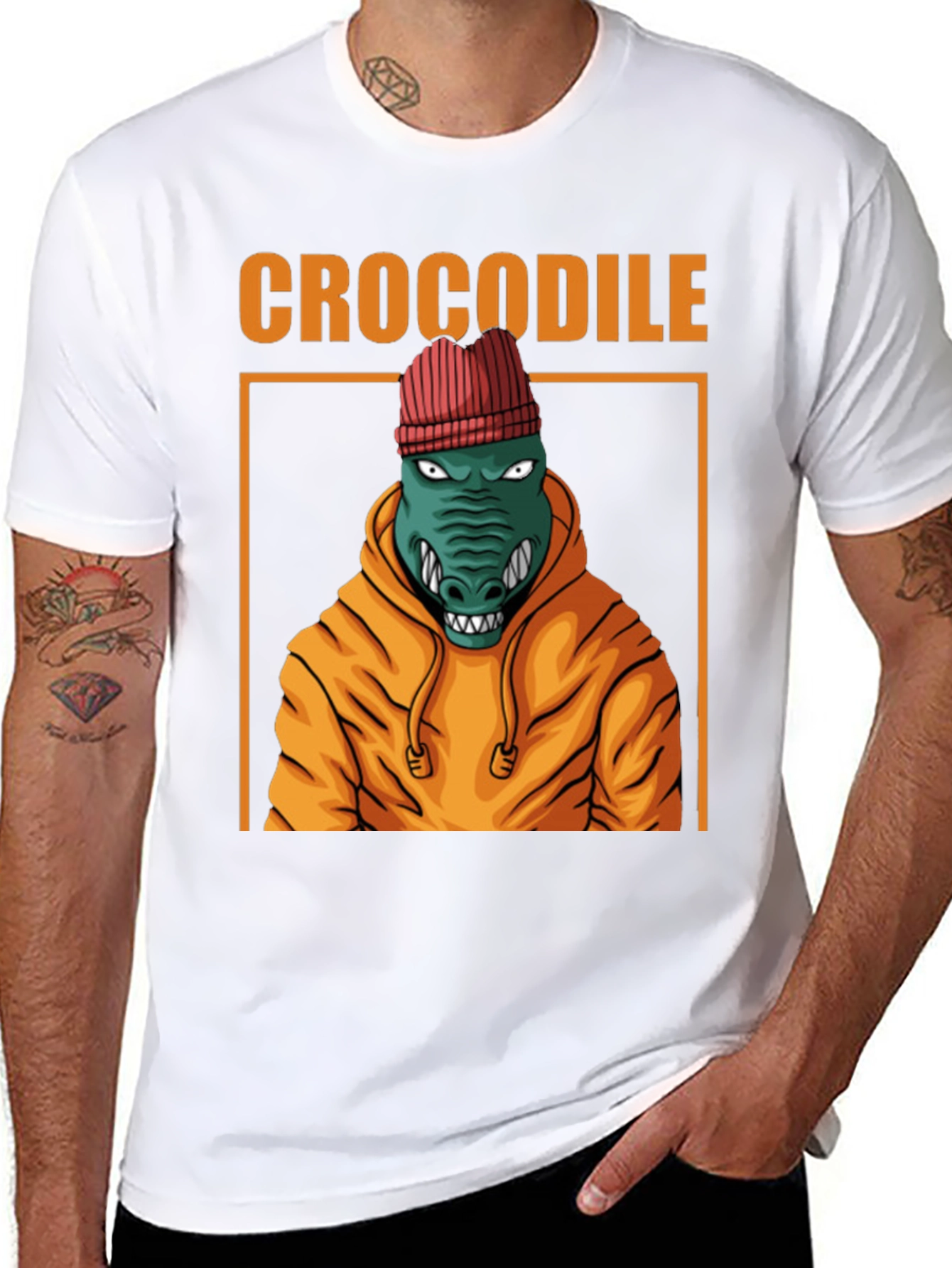 Crocodile Graphic Tee - Urban Style T-Shirt