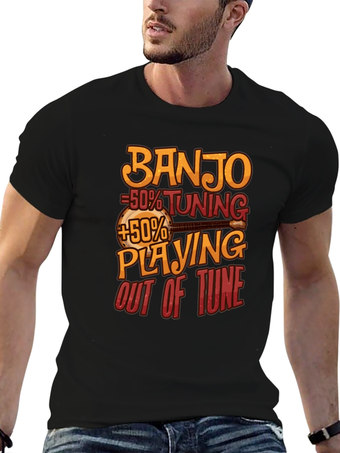 Banjo Tuning Playing Funny Musician T-Shirt