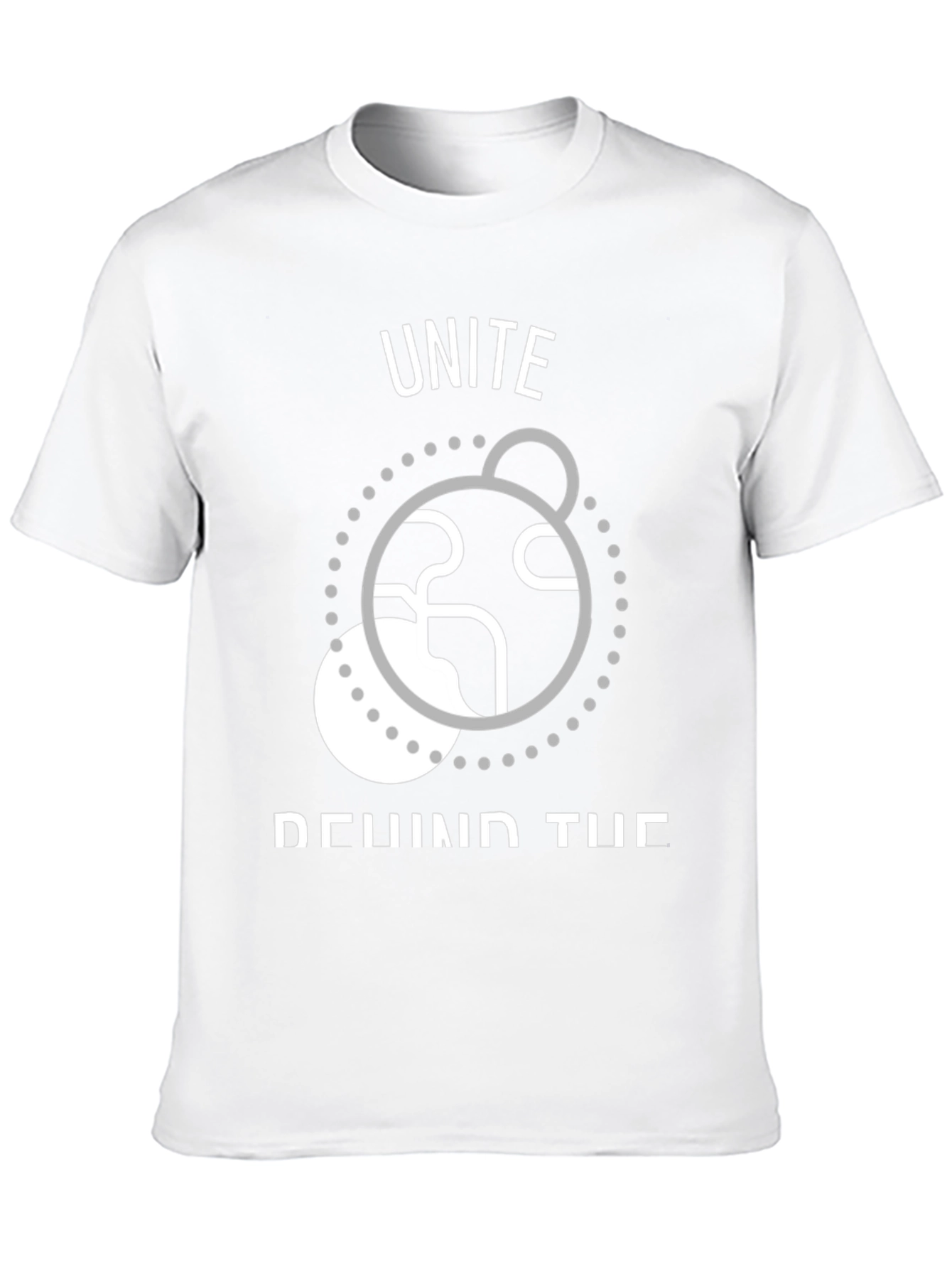 Unite T-Shirt: World Design Black Tee Casual Wear