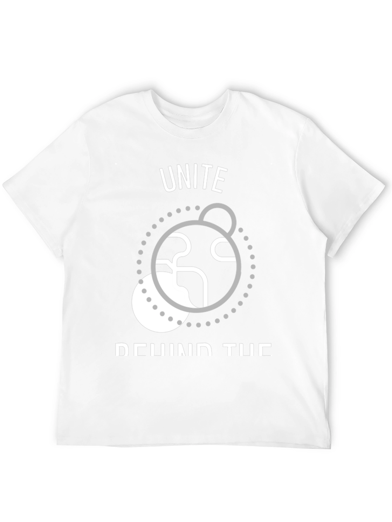 Unite T-Shirt: World Design Black Tee Casual Wear