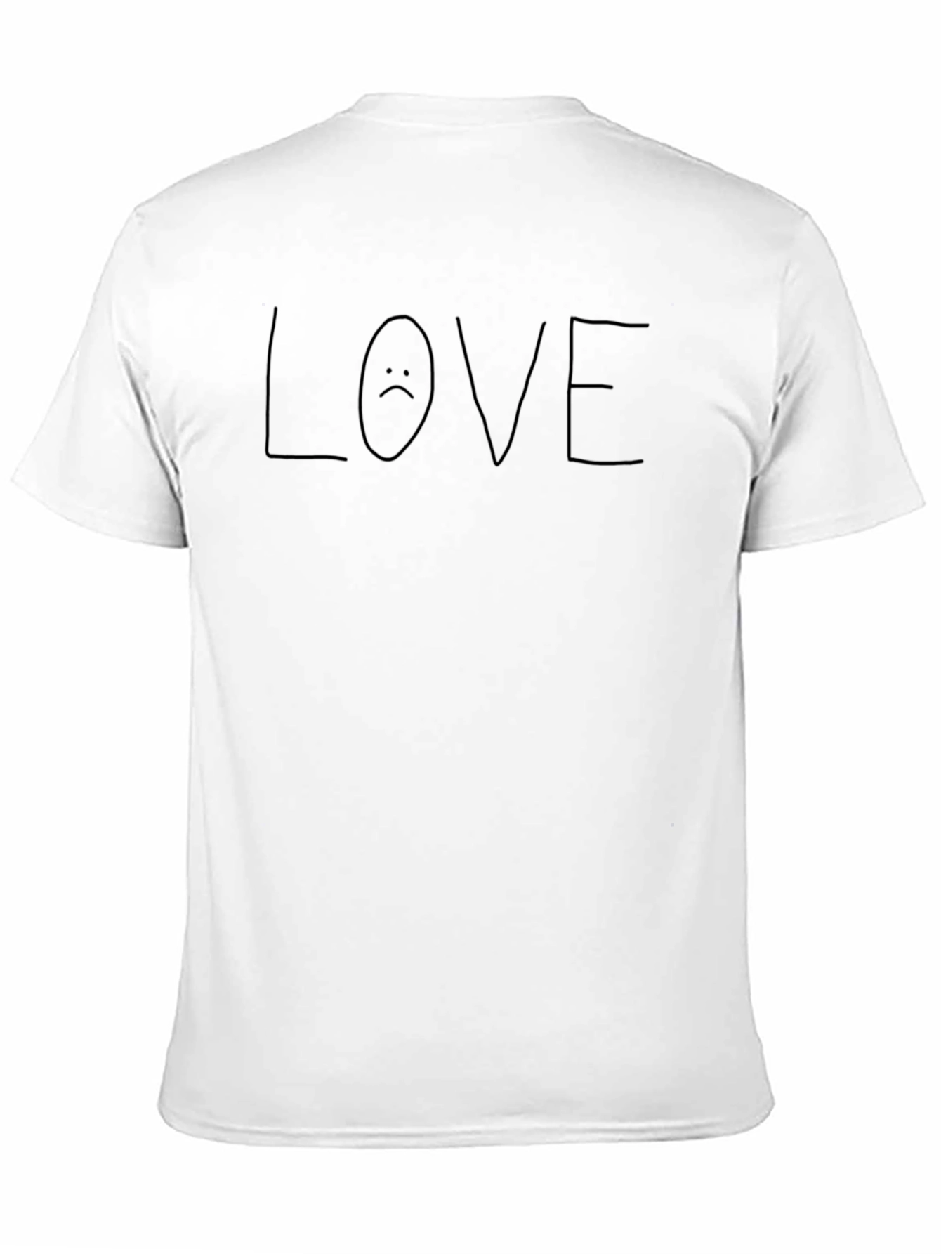 Sad Love T-Shirt - Casual Style Black Tee