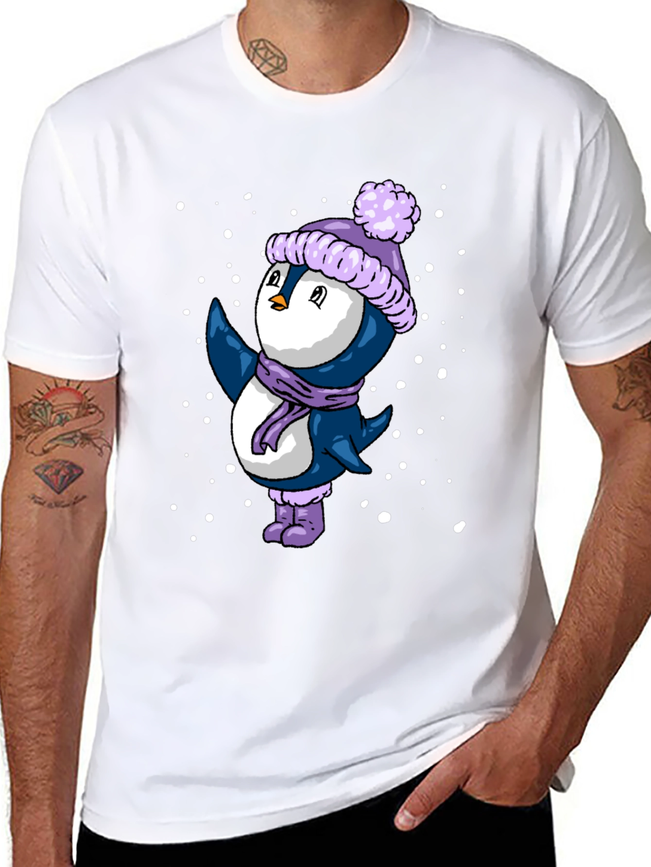 Winter Penguin Graphic Tee