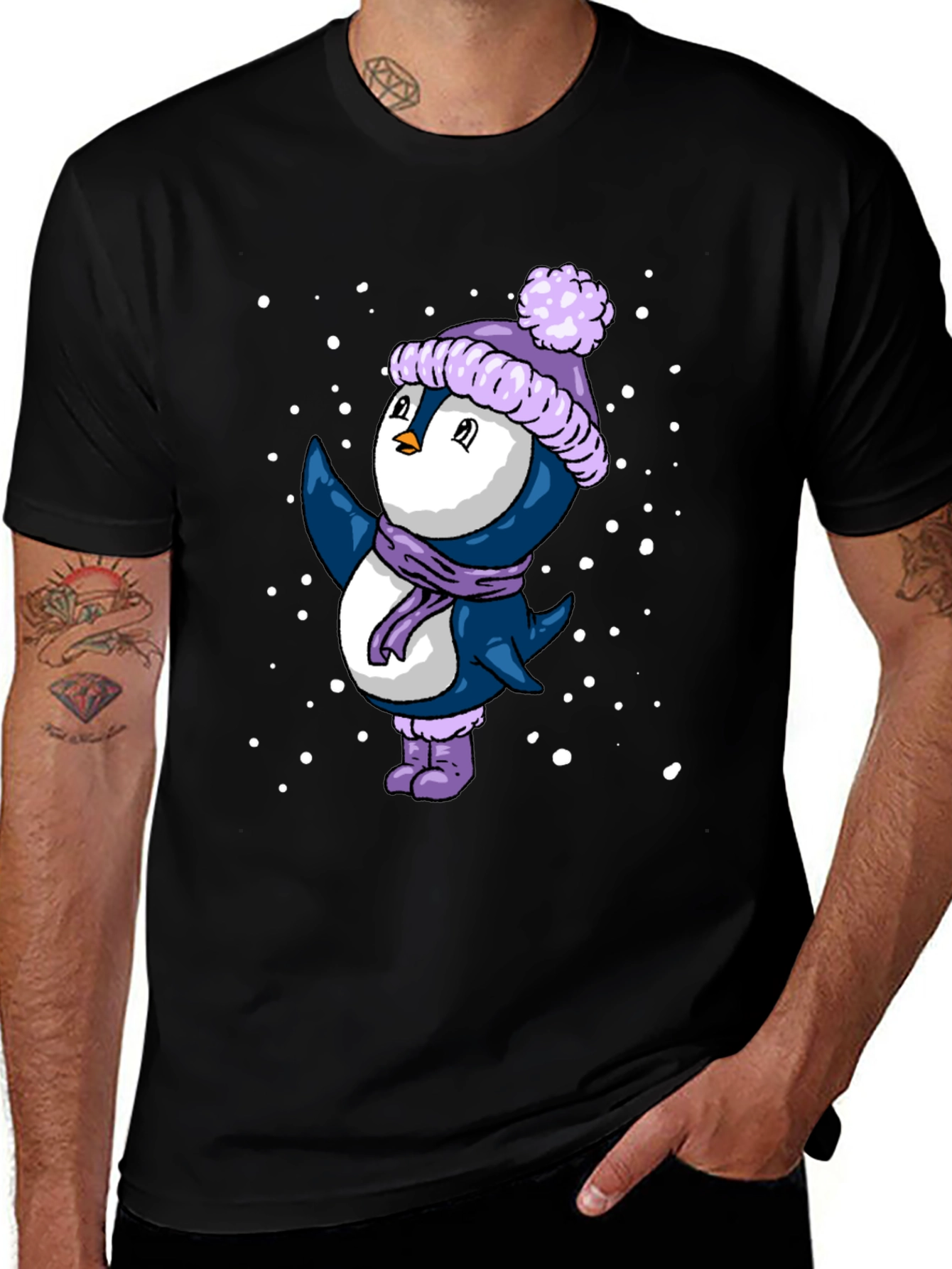 Winter Penguin Graphic Tee