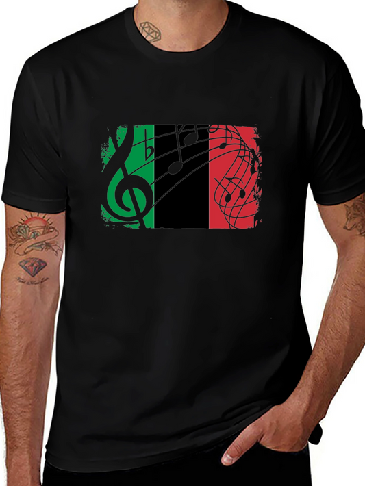 Italian Music Flag T-Shirt - Stylish Graphic Tee