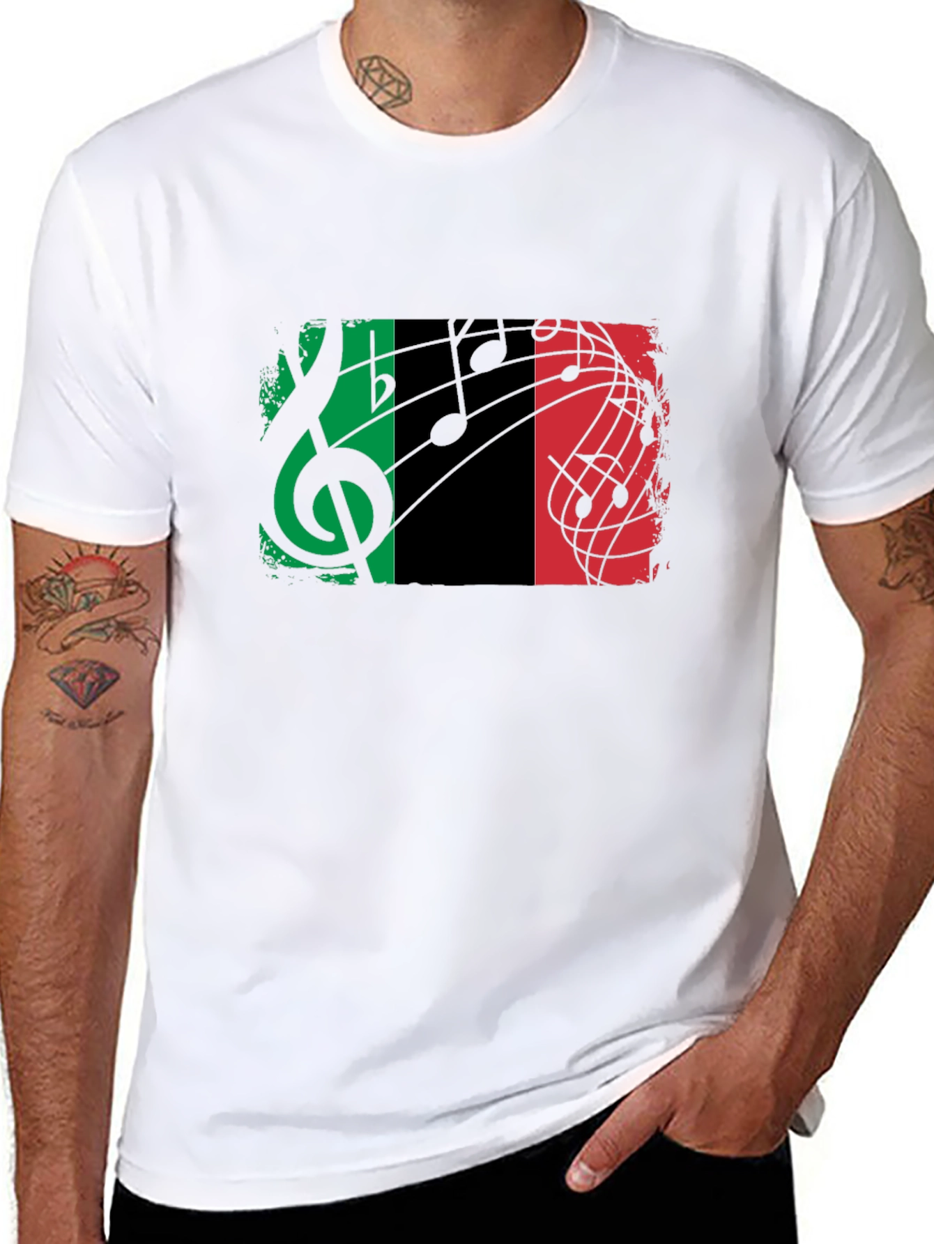 Italian Music Flag T-Shirt - Stylish Graphic Tee