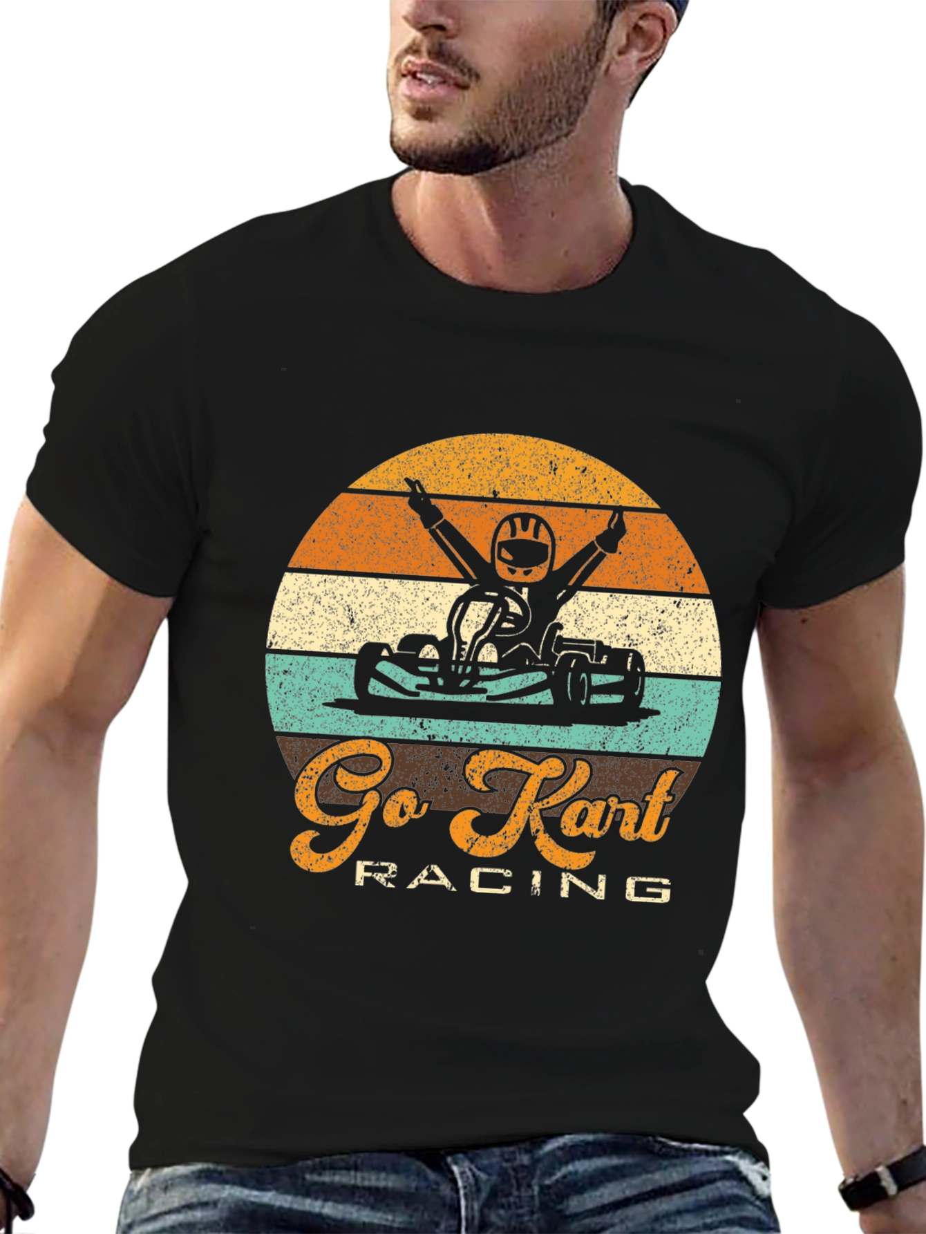 Go Kart Racing Graphic T-Shirt