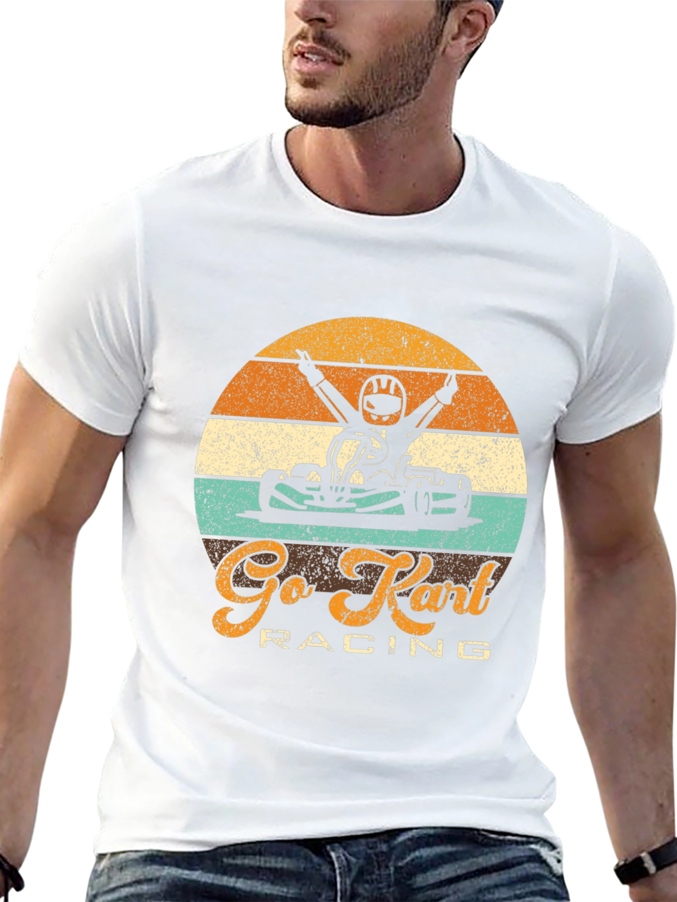 Go Kart Racing Graphic T-Shirt