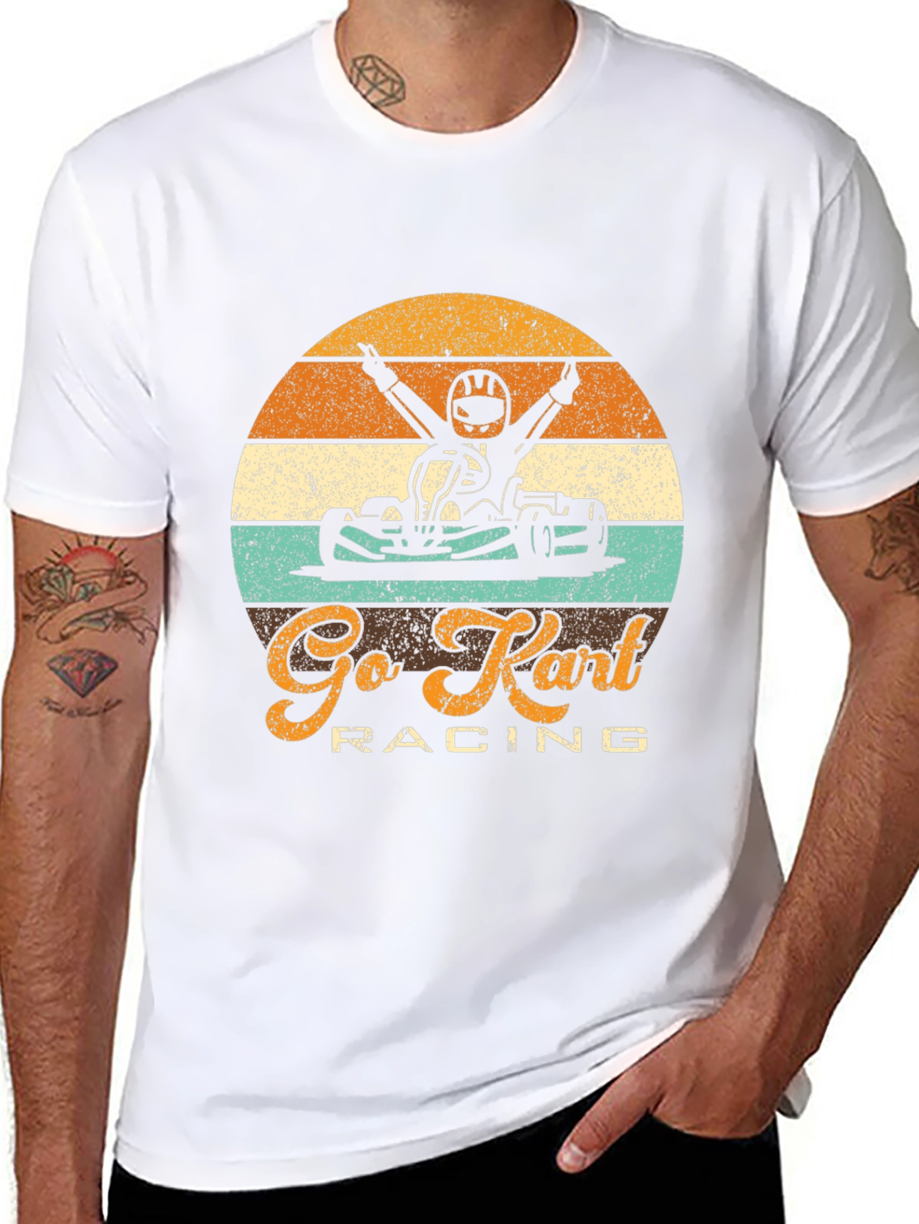Go Kart Racing Graphic T-Shirt