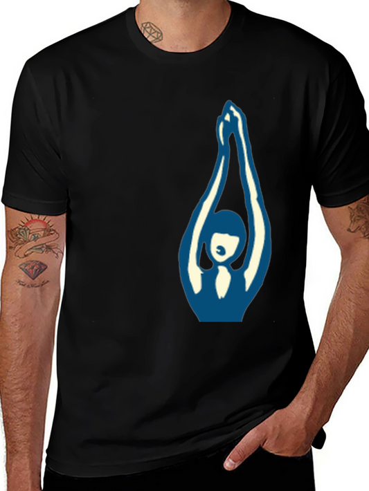 Abstract Yoga Pose Graphic Tee