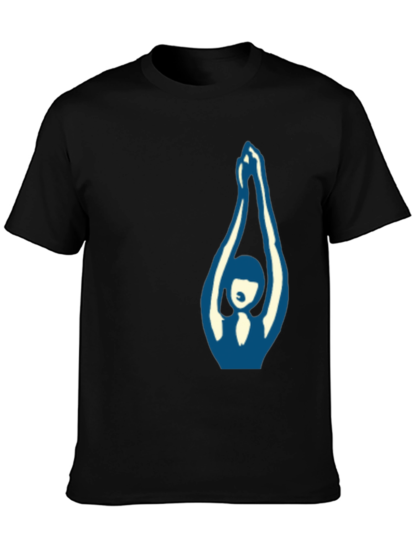 Abstract Yoga Pose Graphic Tee
