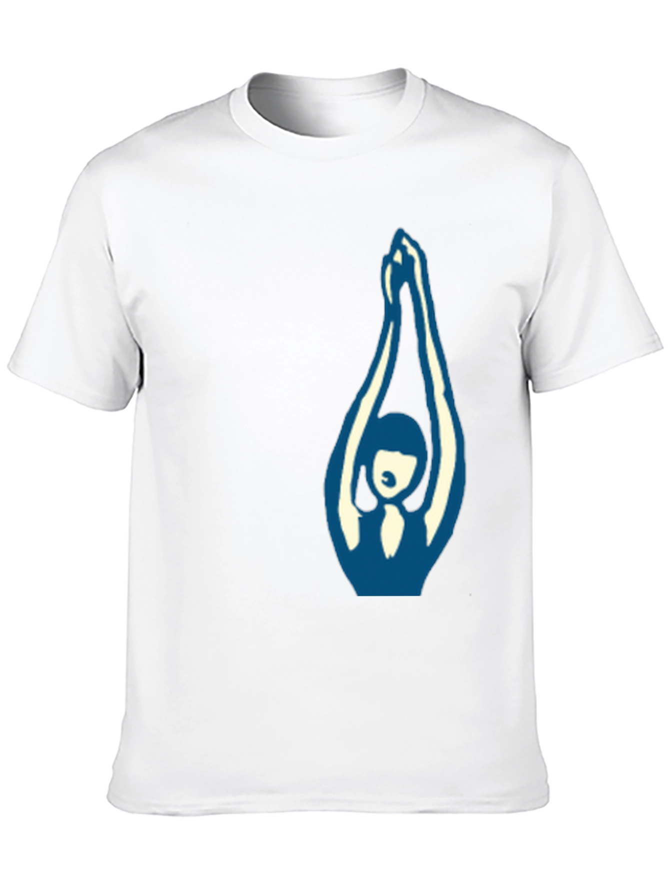 Abstract Yoga Pose Graphic Tee
