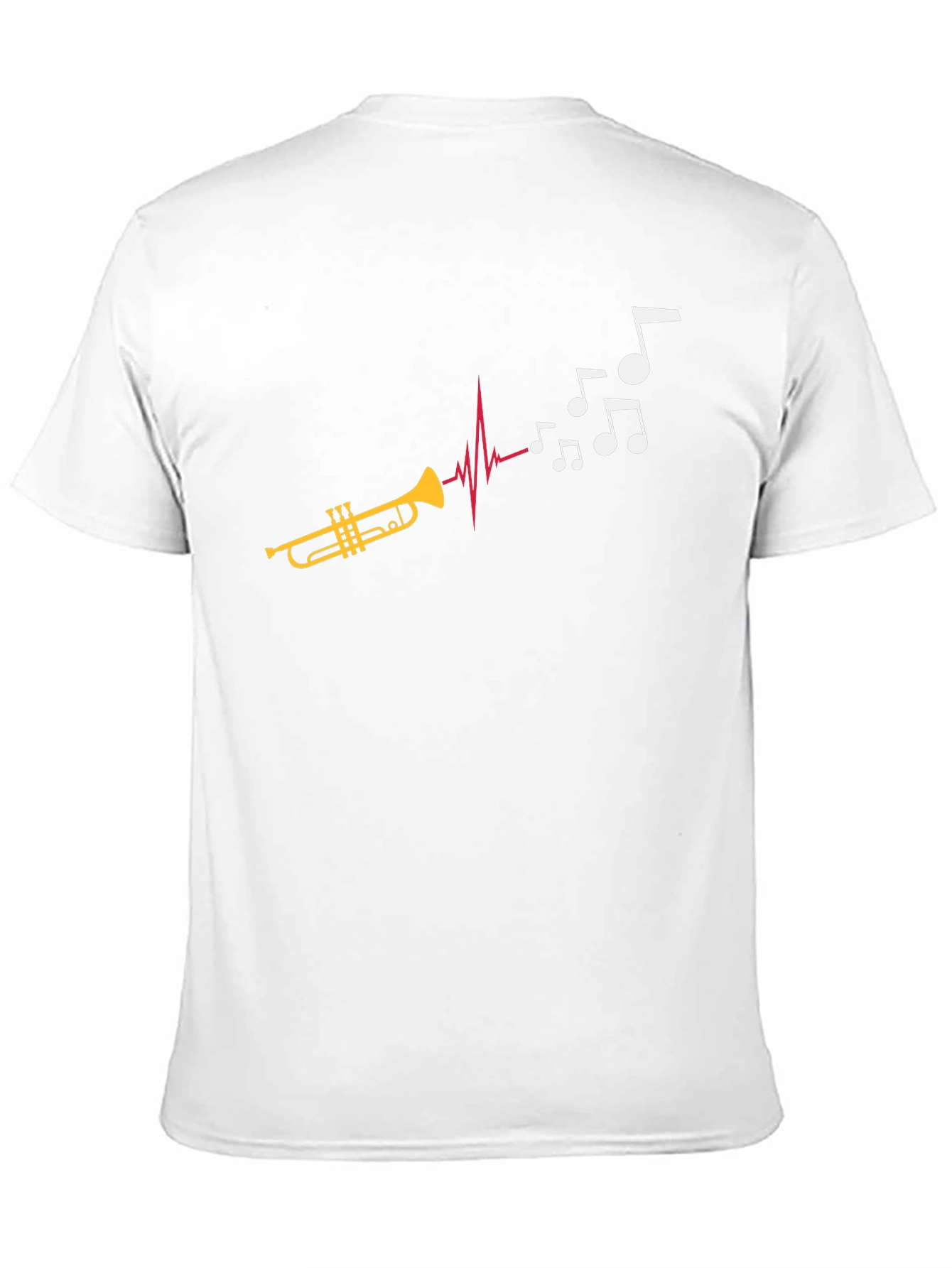 Musical Trumpet T-Shirt: Rhythm Heartbeat