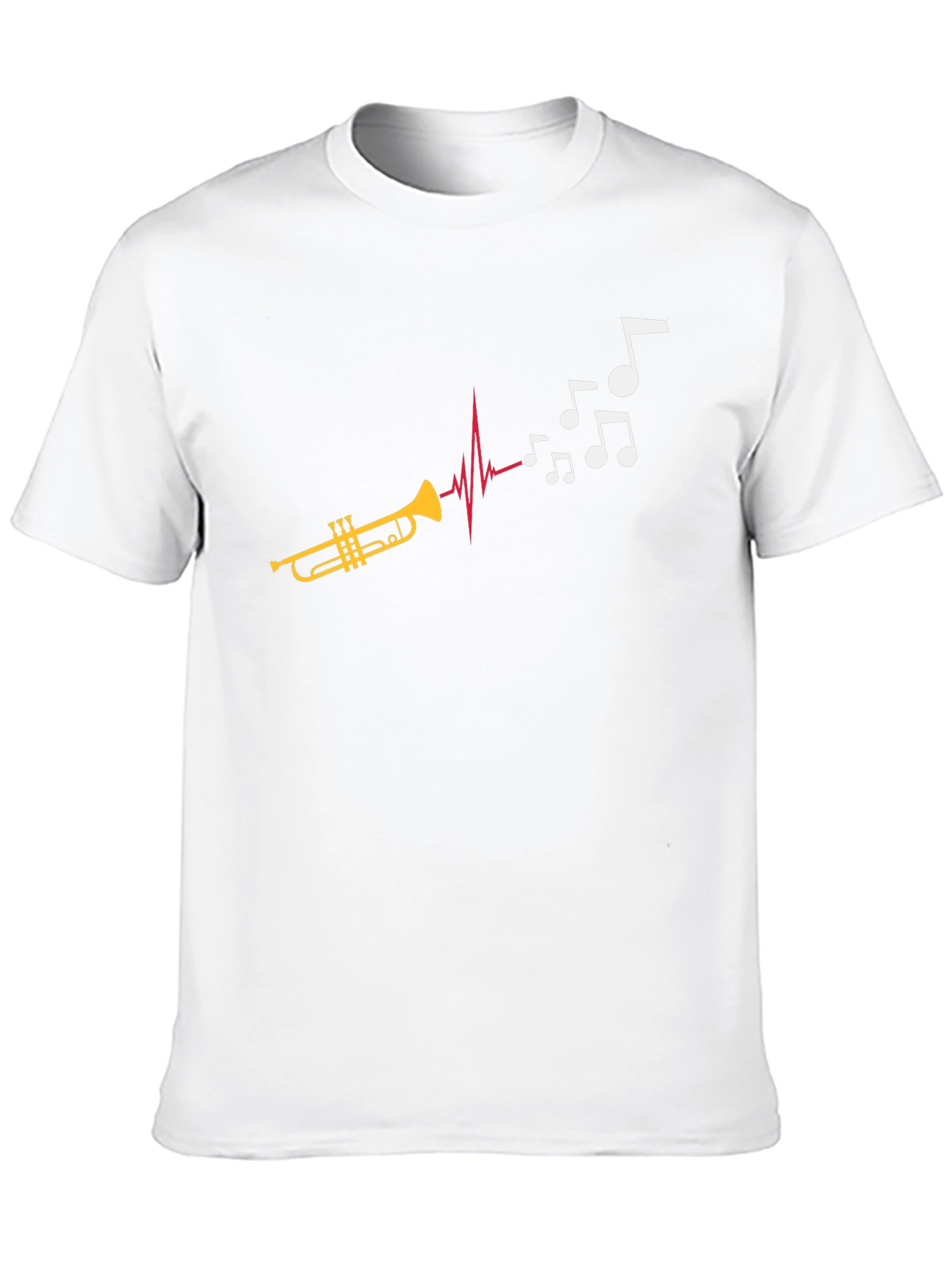 Musical Trumpet T-Shirt: Rhythm Heartbeat