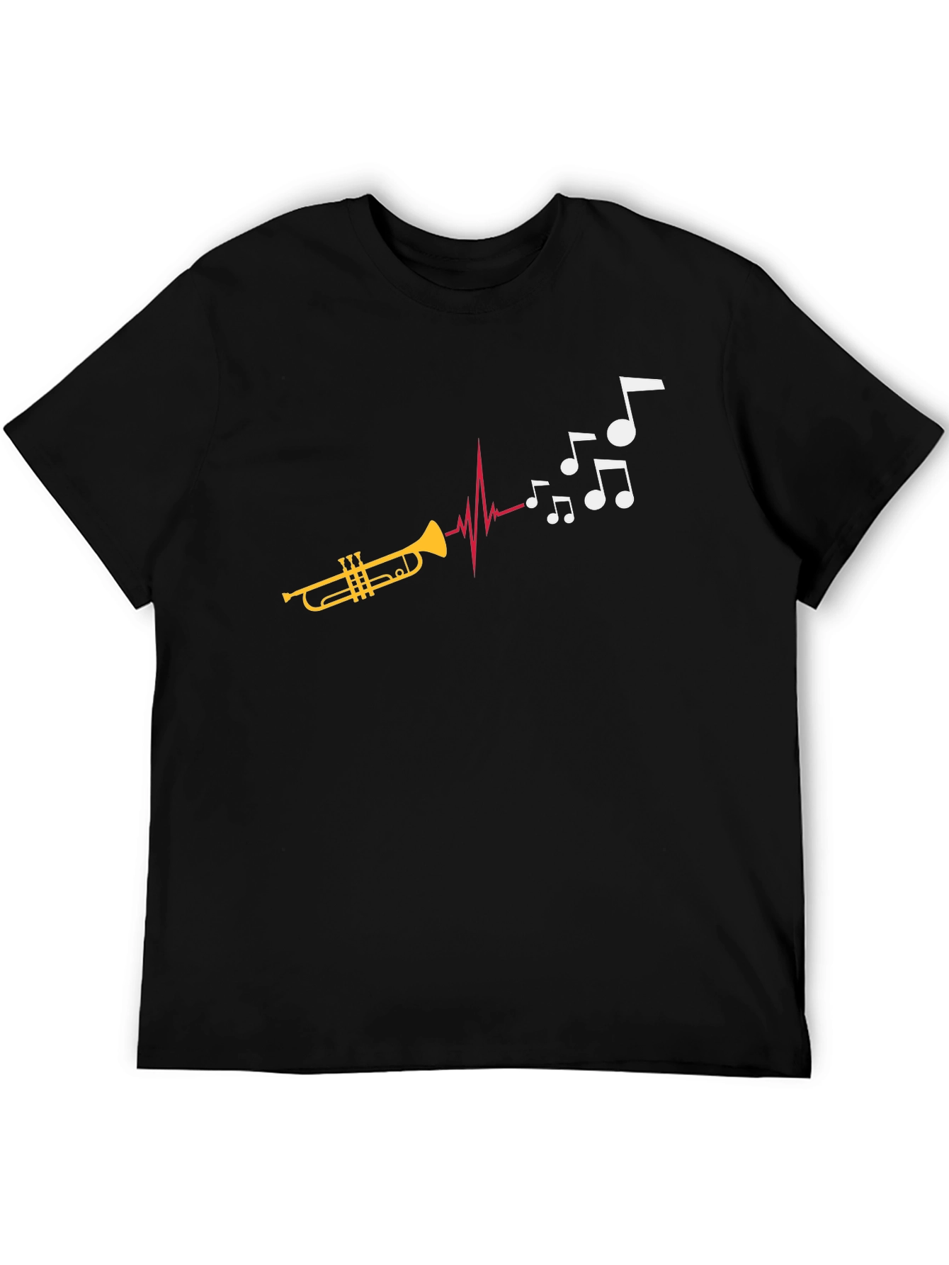 Musical Trumpet T-Shirt: Rhythm Heartbeat