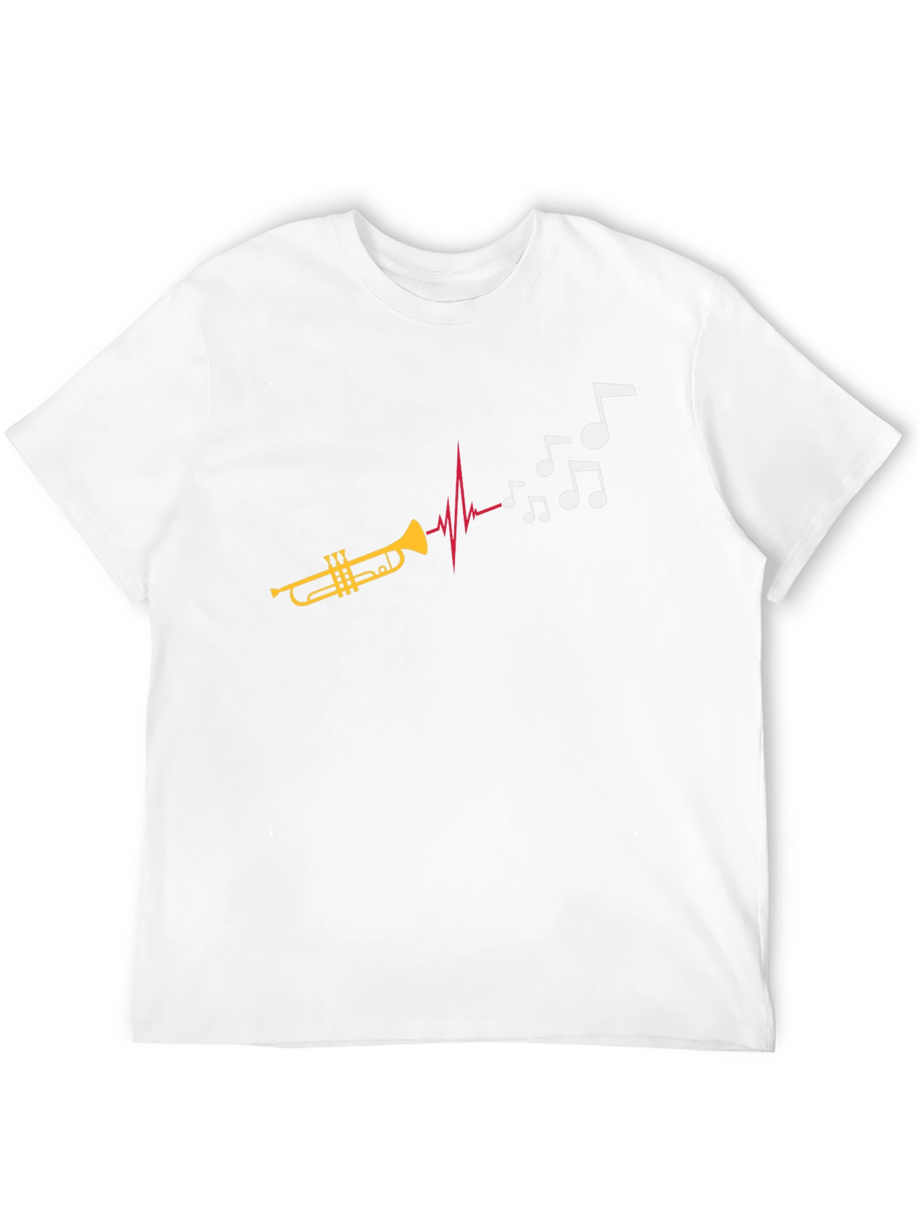 Musical Trumpet T-Shirt: Rhythm Heartbeat