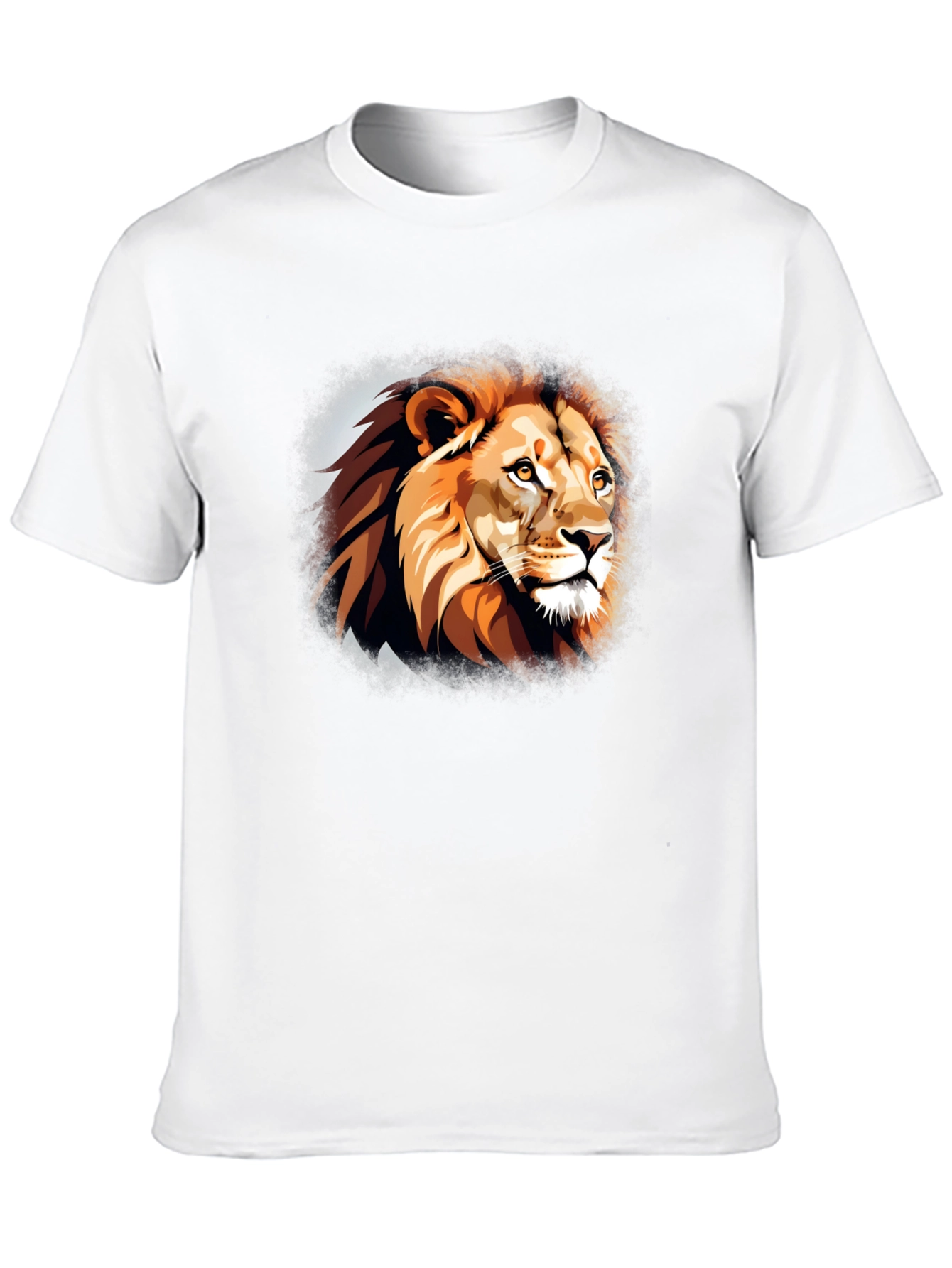 Lion Head Graphic T-Shirt - Black