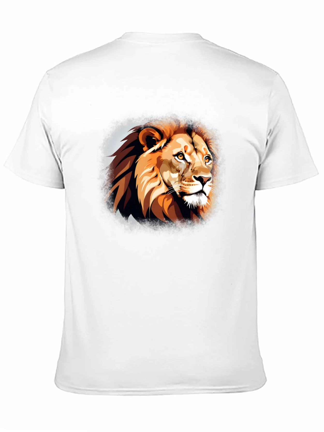 Lion Head Graphic T-Shirt - Black