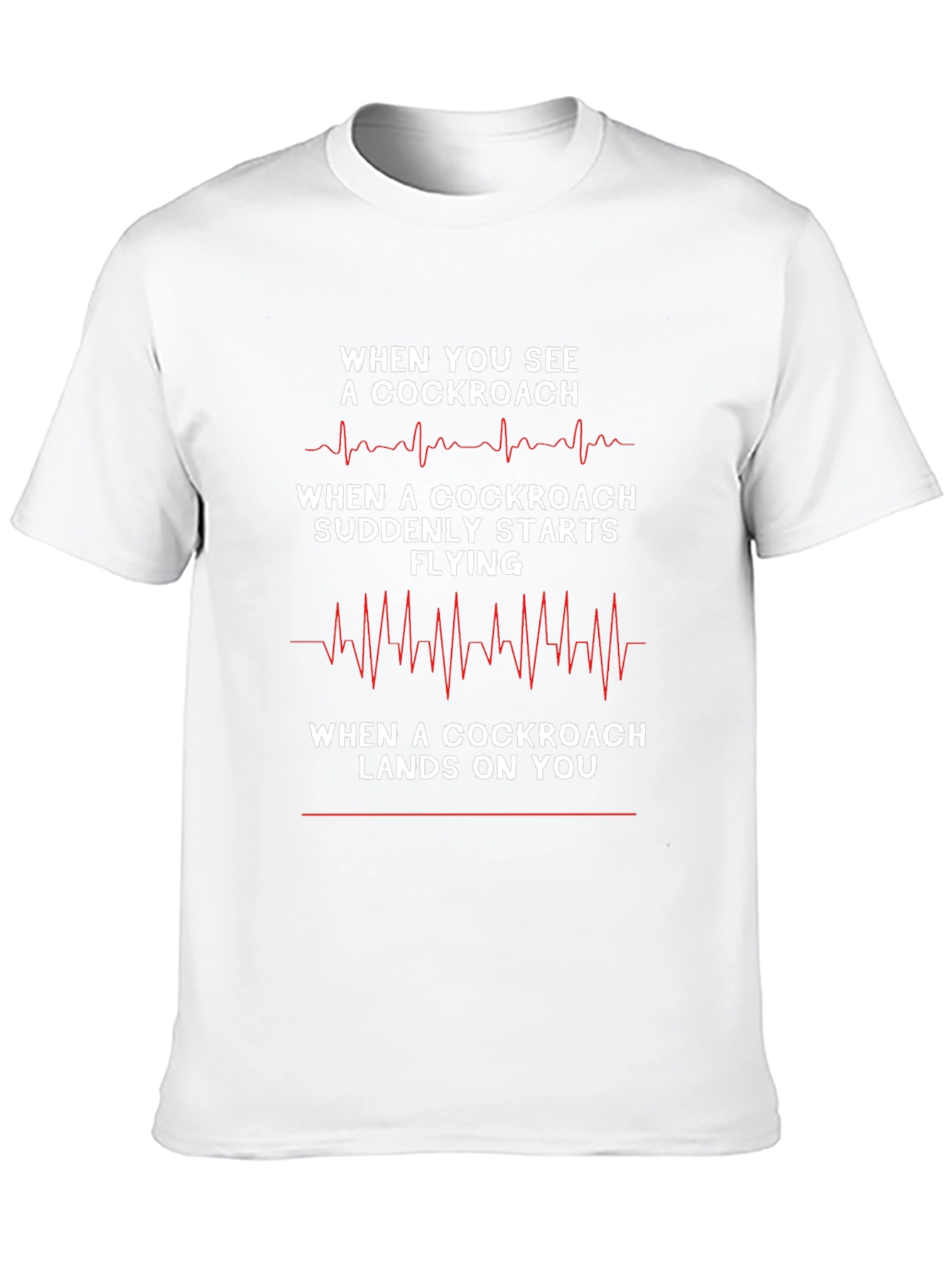 Cockroach Heartbeat Humor Graphic T-Shirt