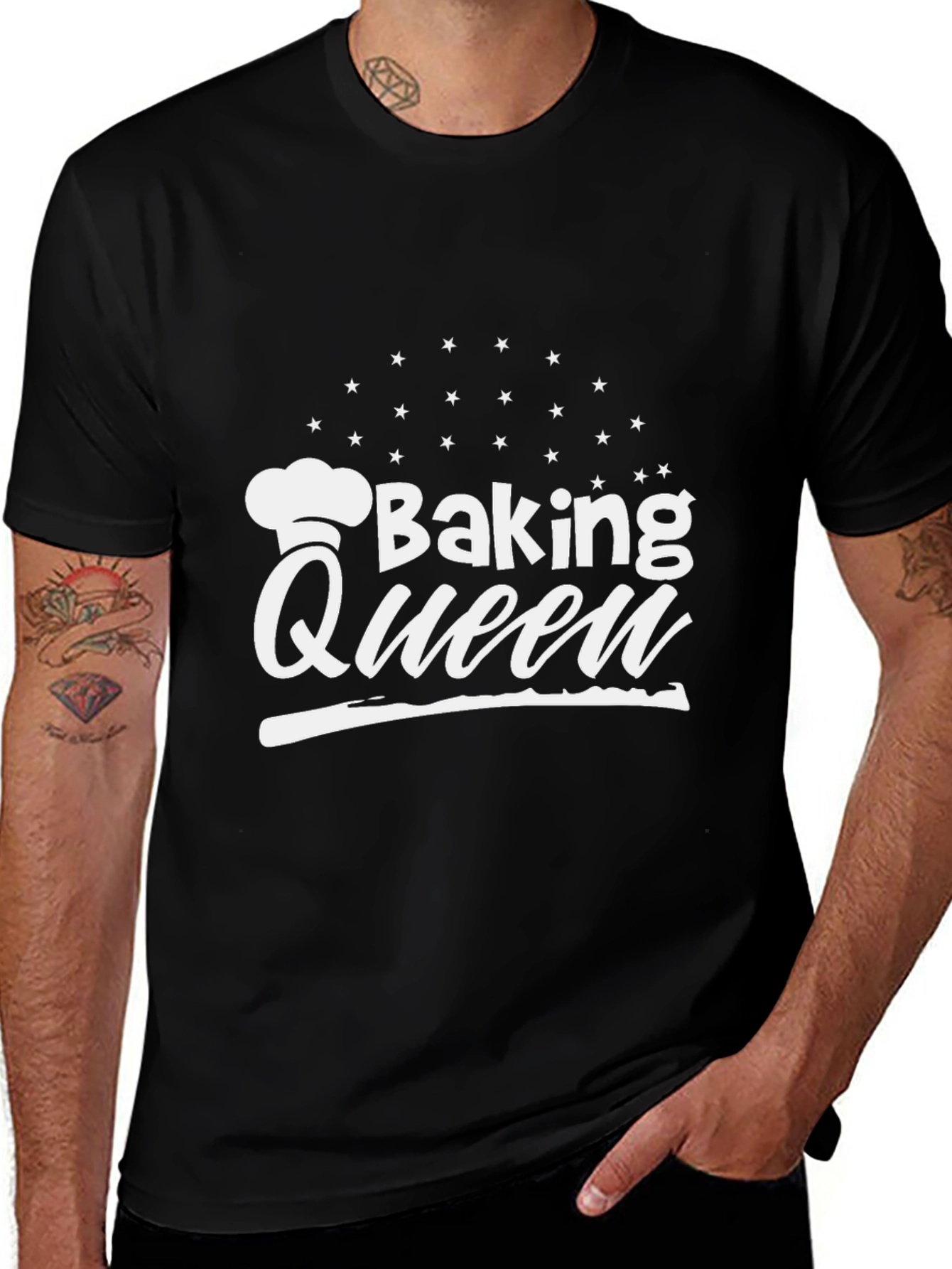 Baking Queen Graphic T-Shirt - Stylish Chef Apparel
