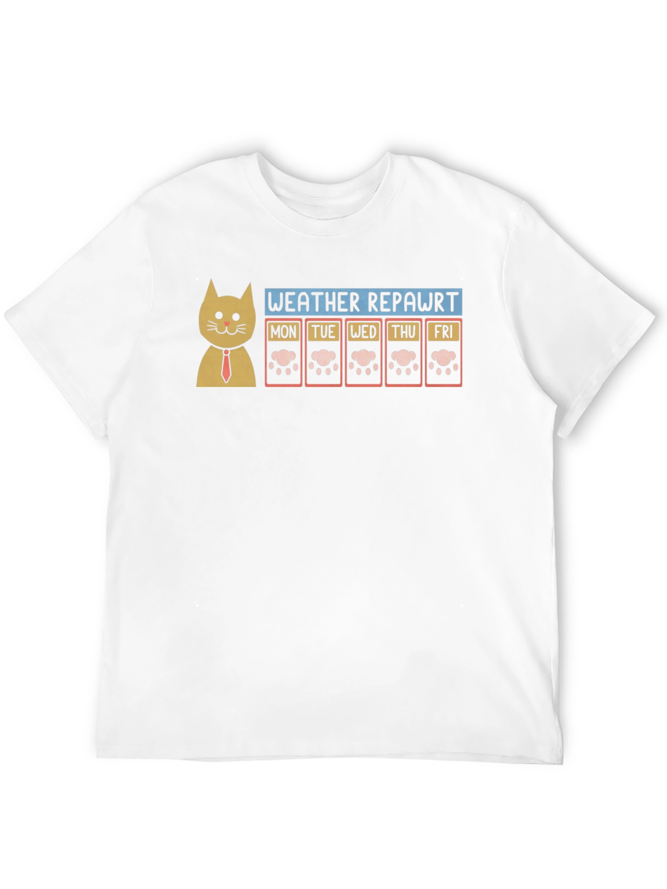 Funny Cat Weather Report T-Shirt