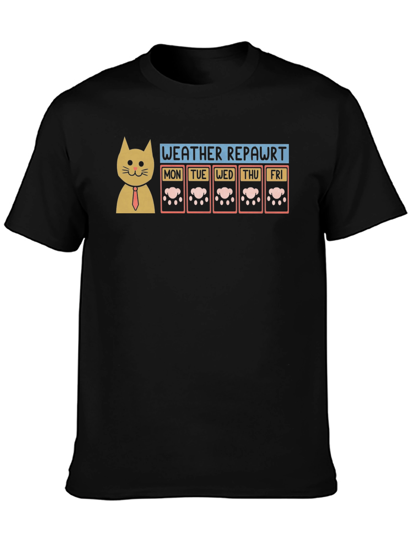Funny Cat Weather Report T-Shirt