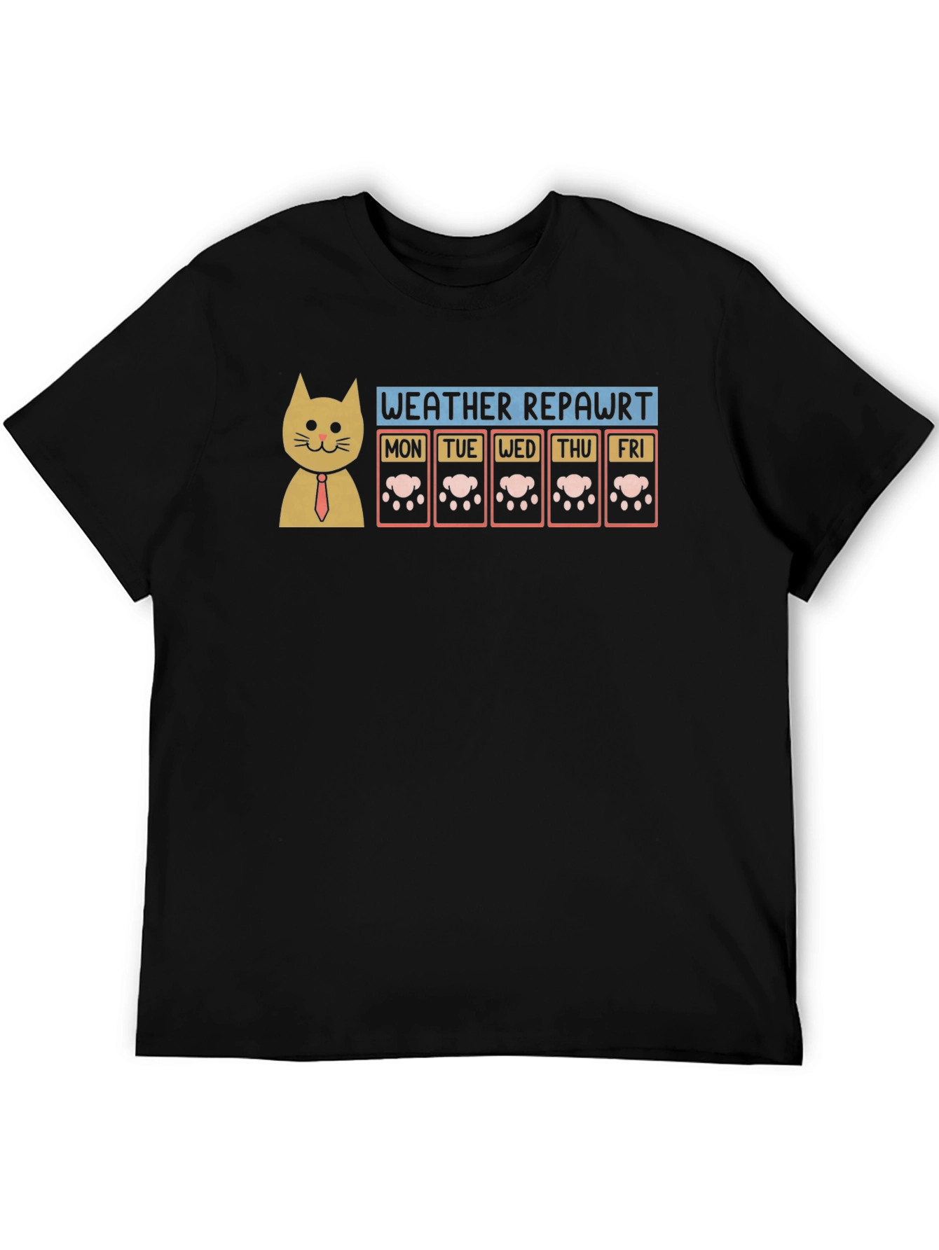 Funny Cat Weather Report T-Shirt