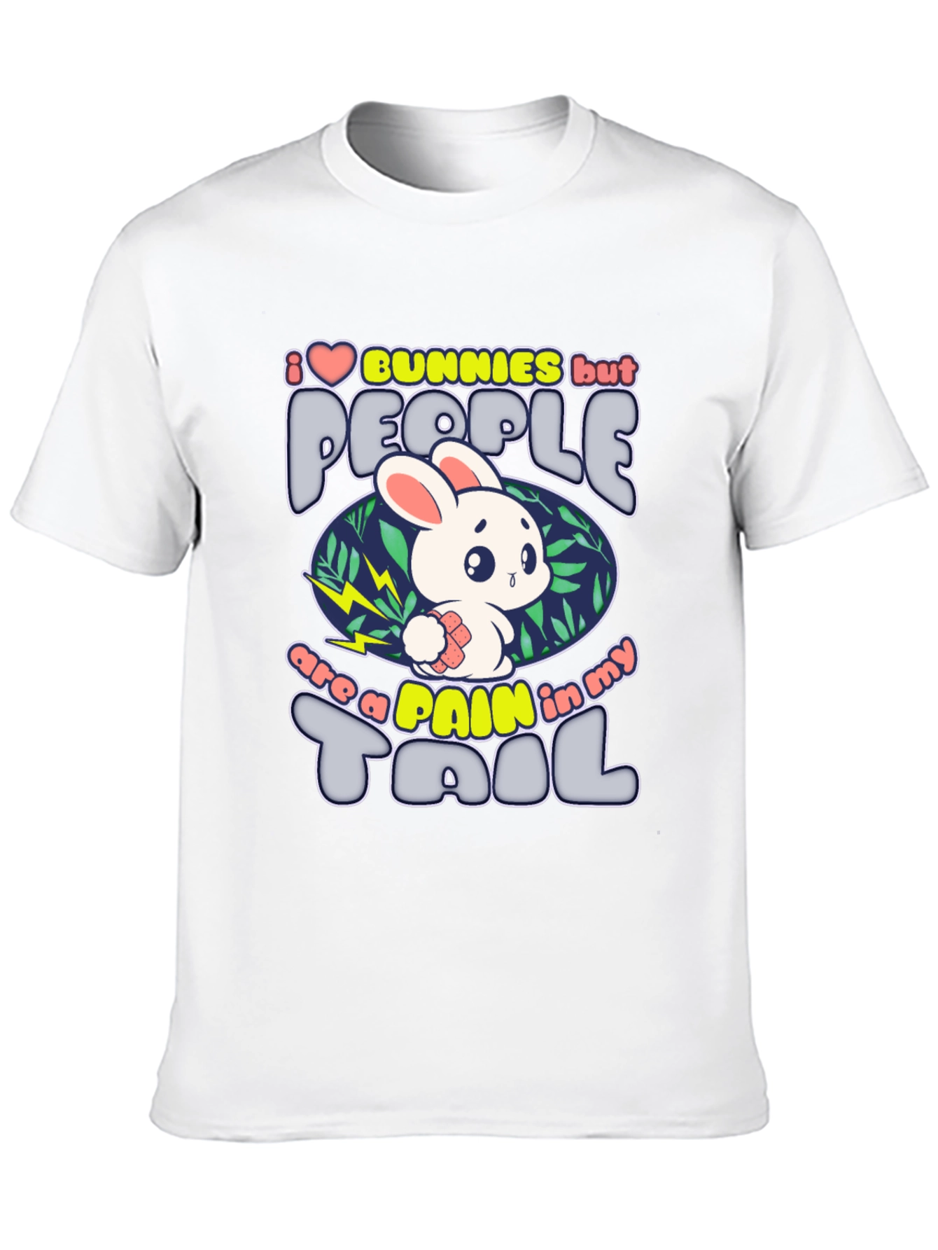 I Love Bunnies T-Shirt Funny Sarcastic Rabbit Lover Tee