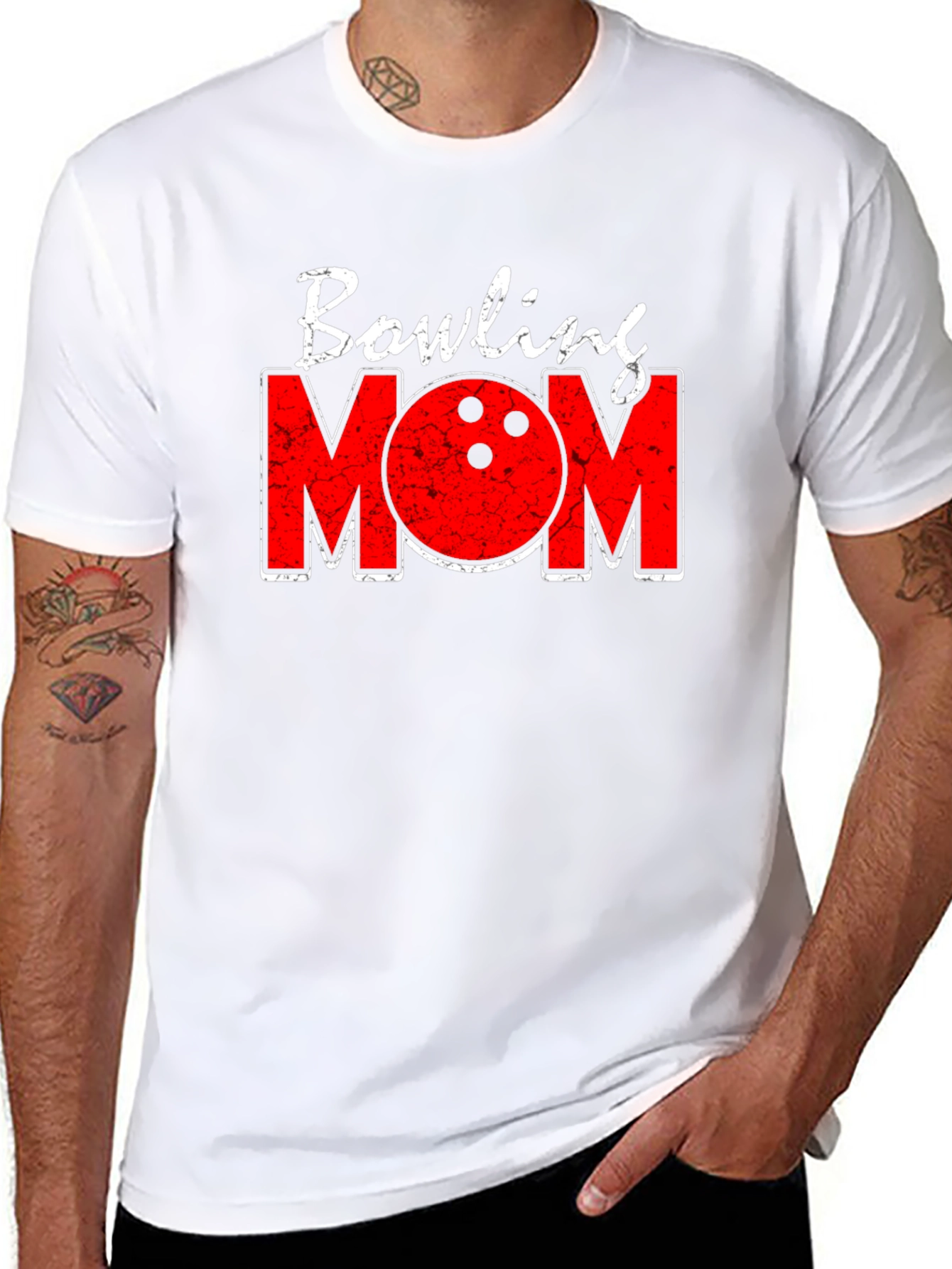 Bowling Mom Graphic T-Shirt - Black Tee