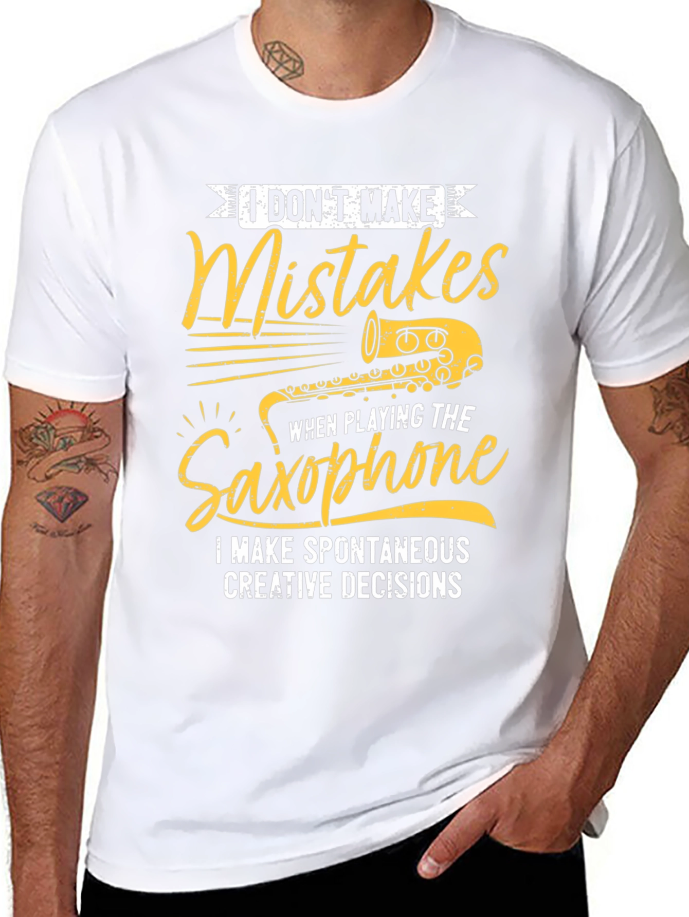 Saxophone Player T-Shirt: I Dont Make Mistakes!