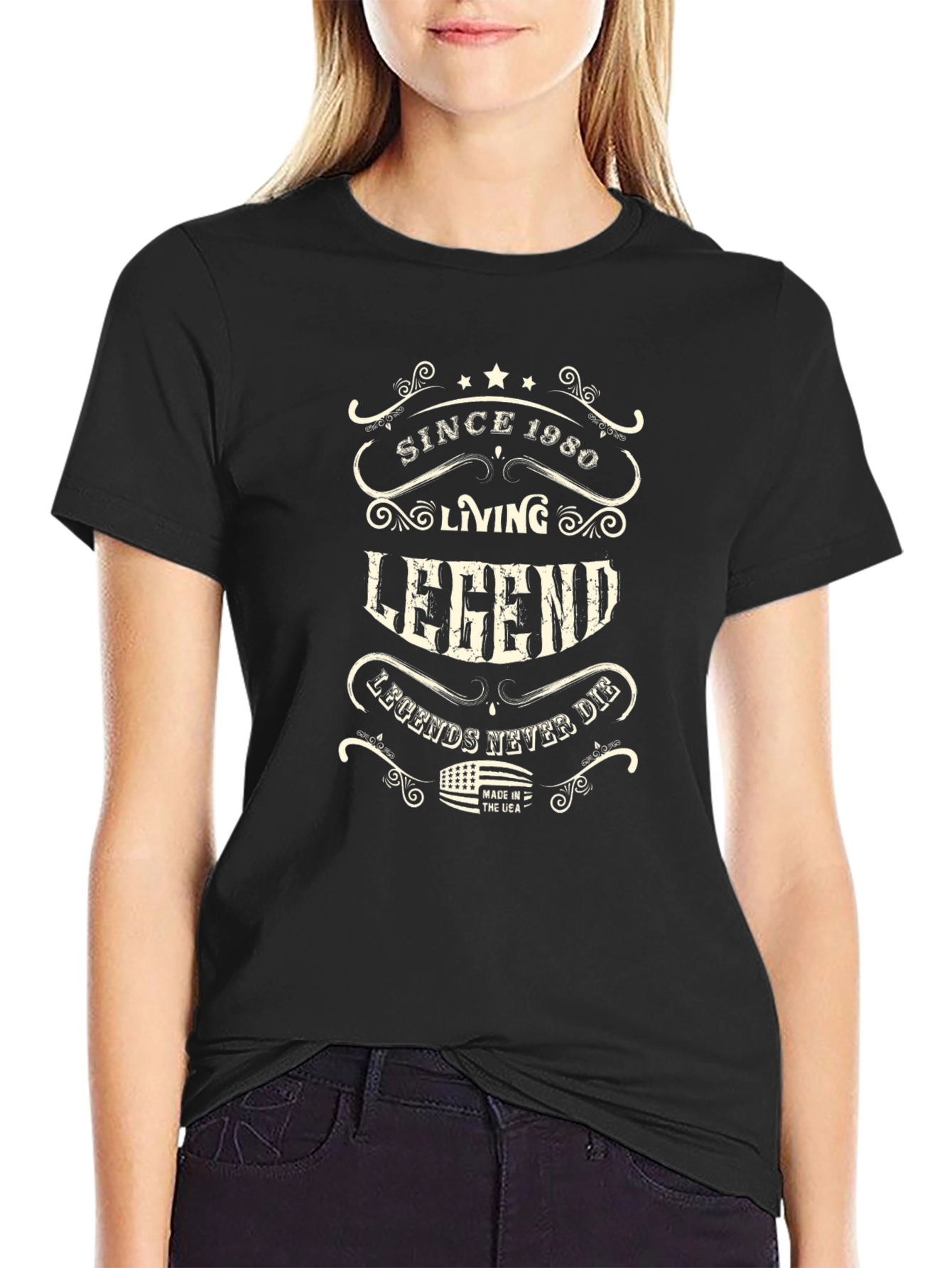 Since 1980 Living Legend Black T-Shirt