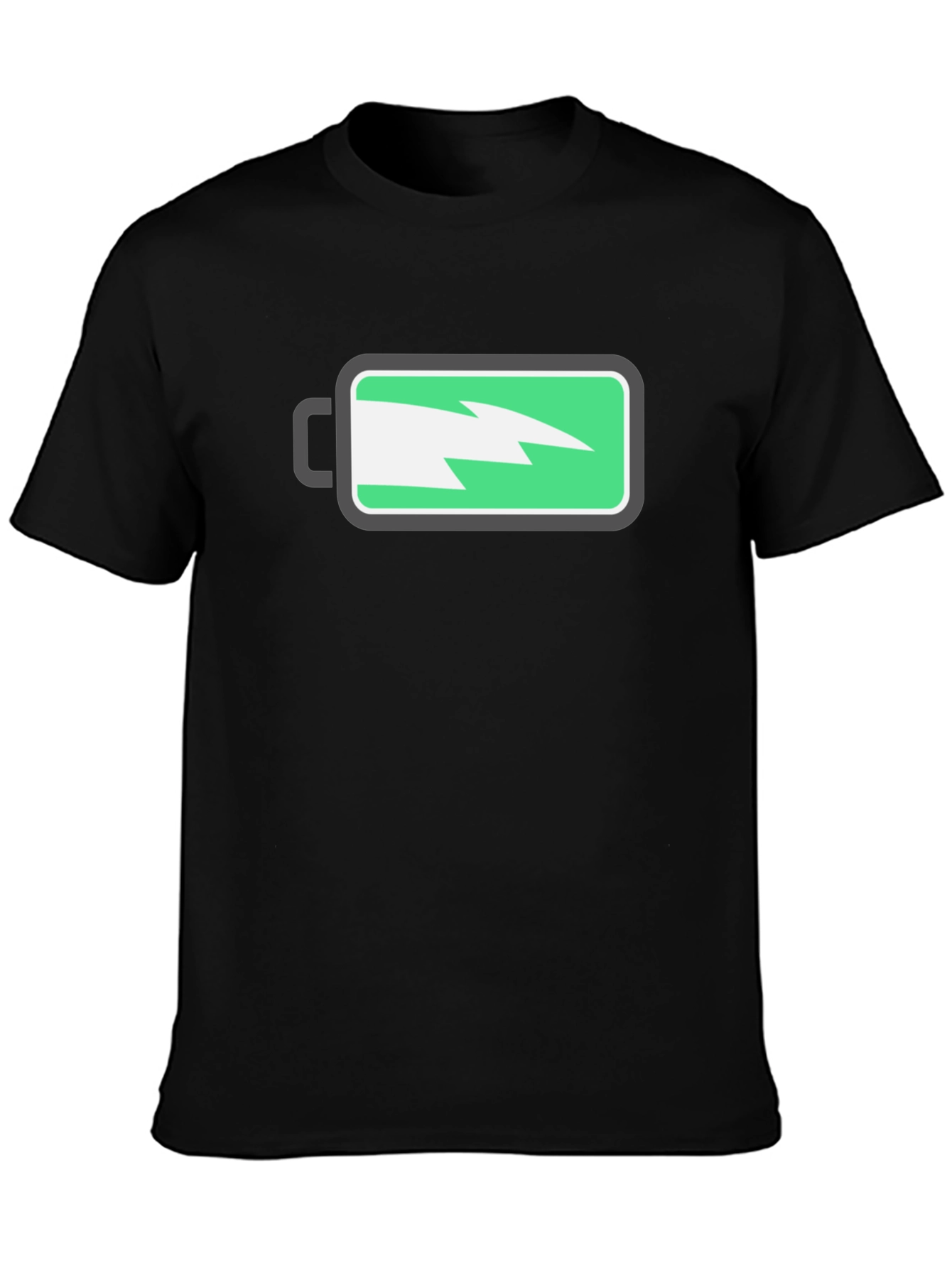 Electric Charge Graphic T-Shirt - Black