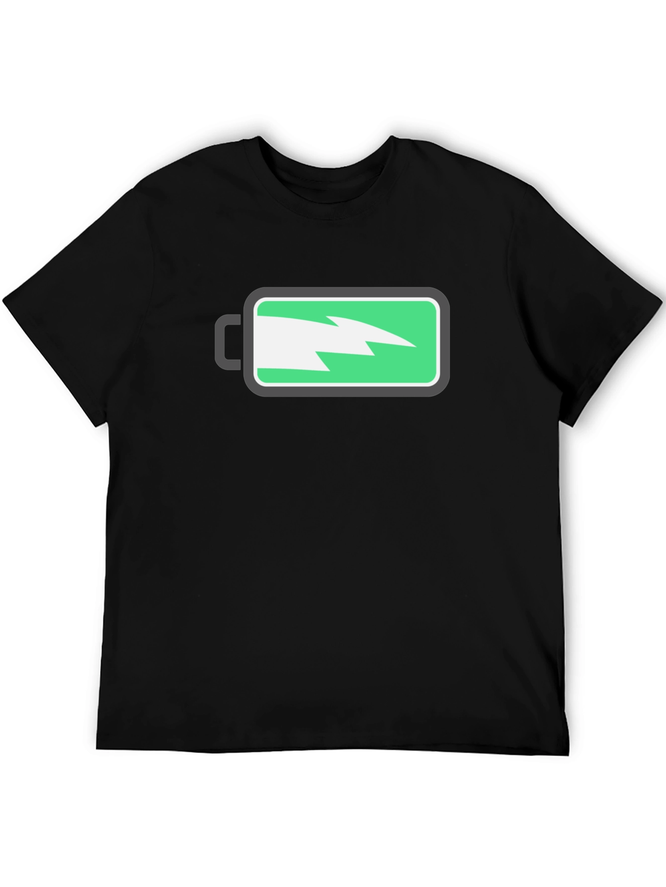 Electric Charge Graphic T-Shirt - Black