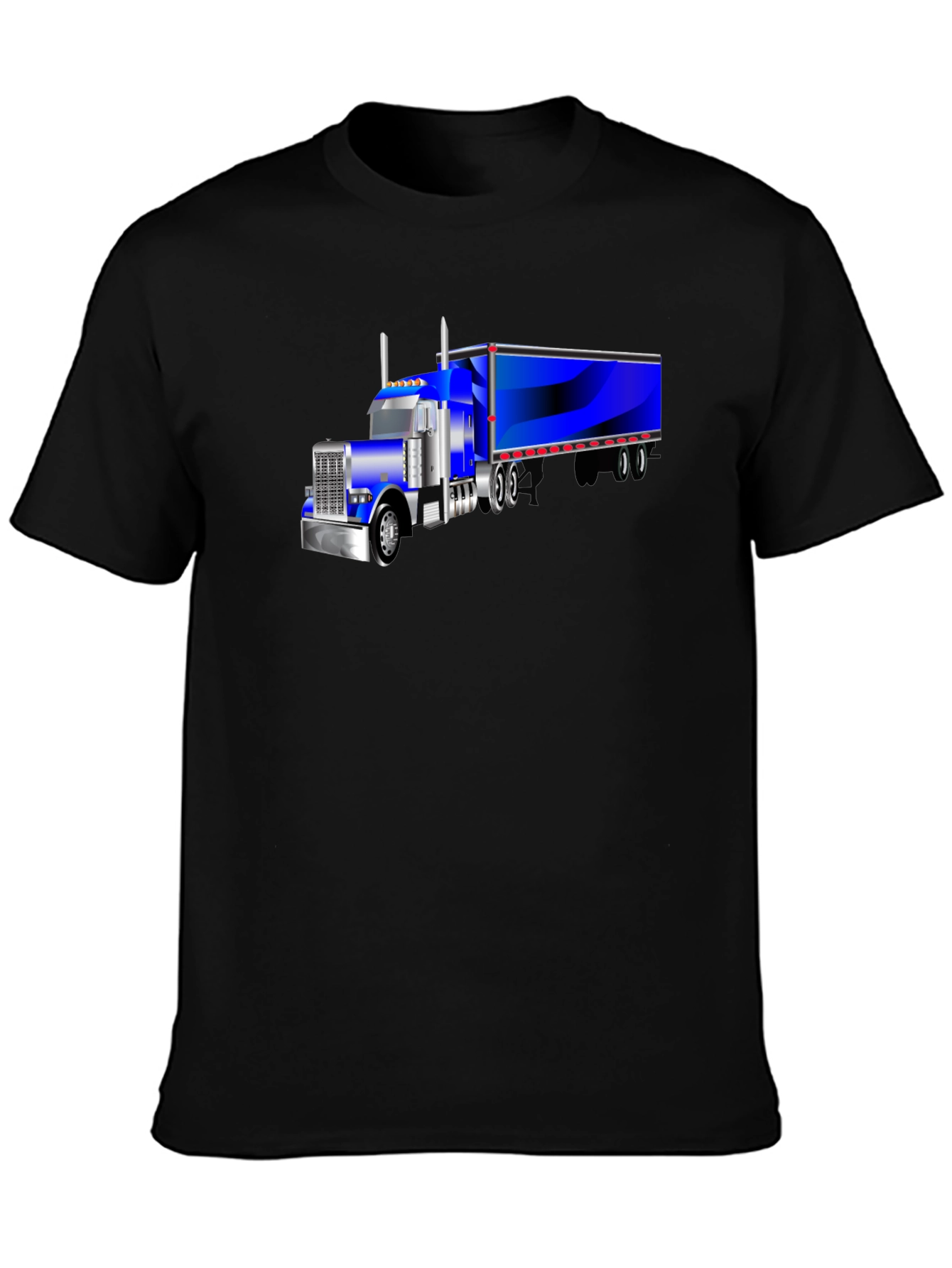 Truck Graphic Tee - Black Short Sleeve Shirt
