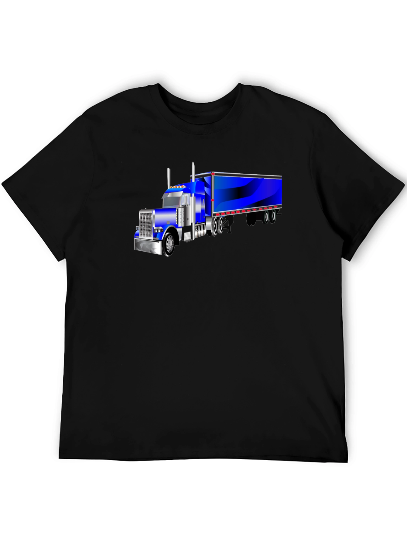 Truck Graphic Tee - Black Short Sleeve Shirt