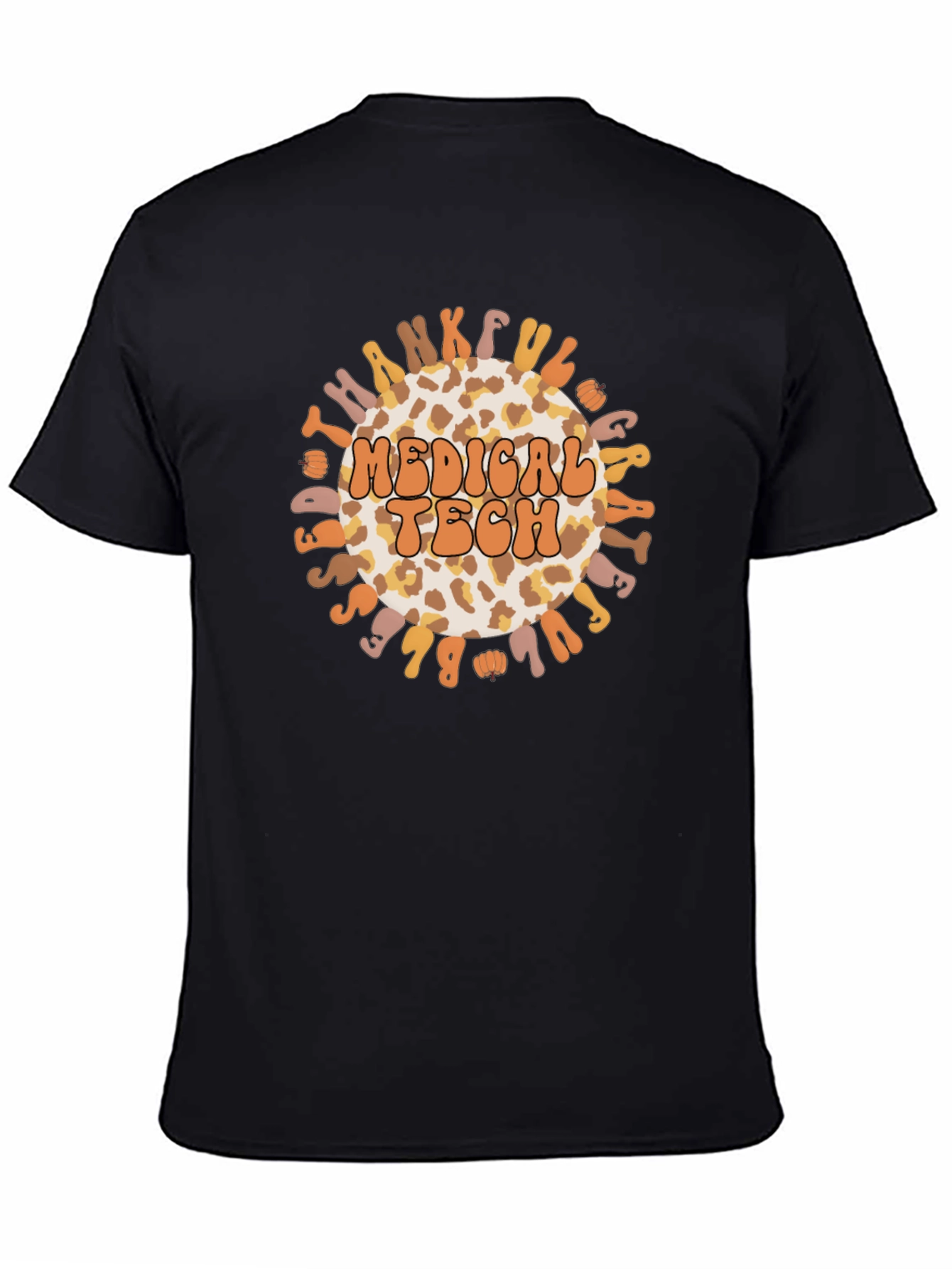 Medical Tech Leopard Print Thanksgiving Graphic Tee
