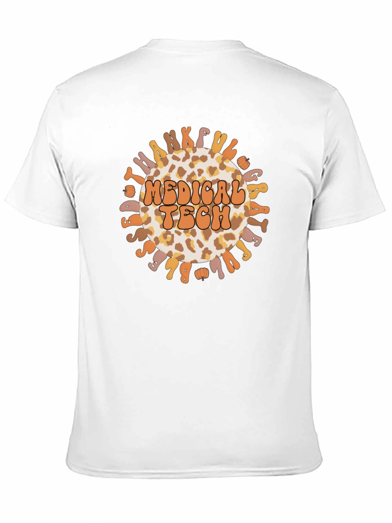 Medical Tech Leopard Print Thanksgiving Graphic Tee