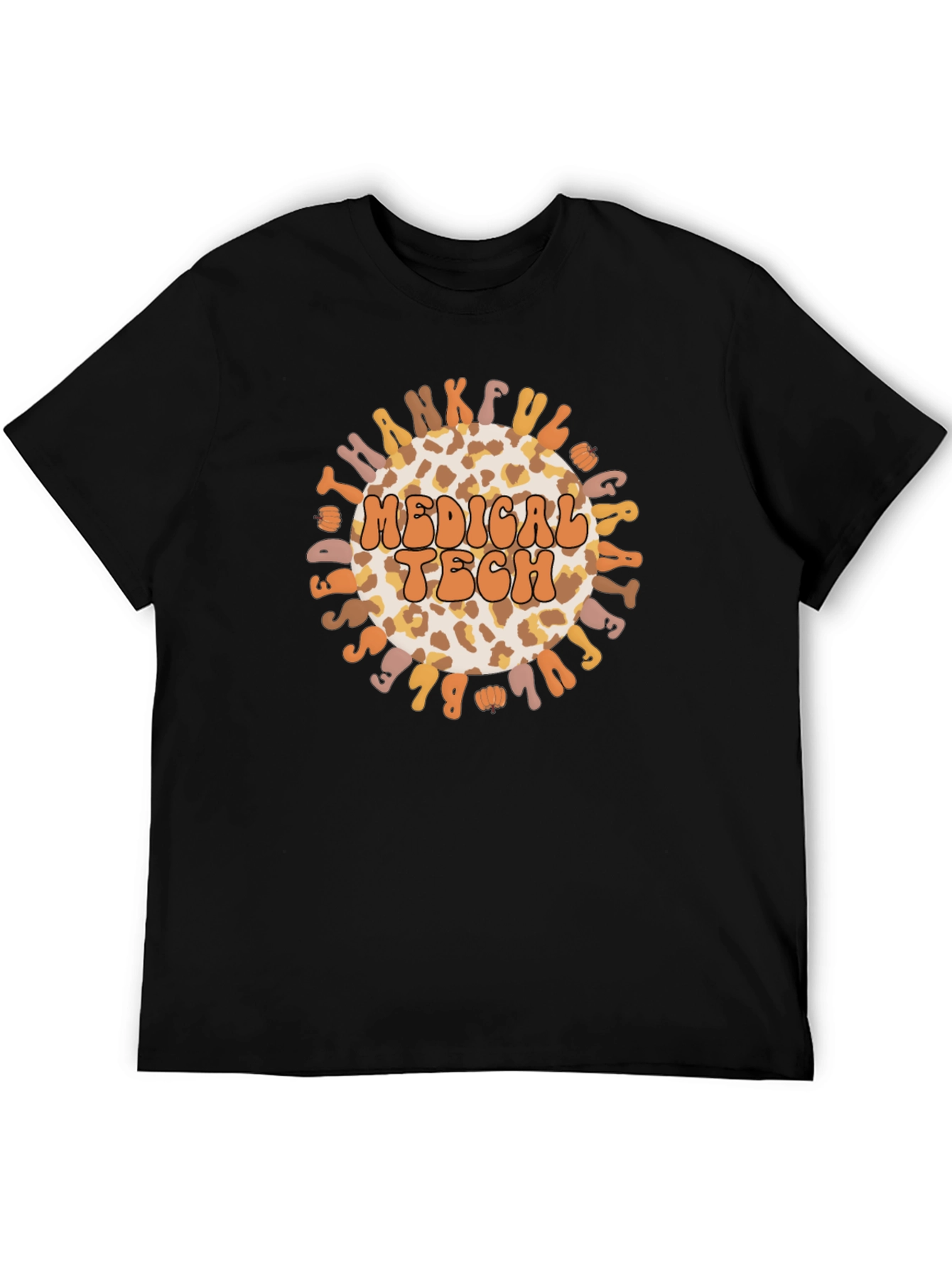 Medical Tech Leopard Print Thanksgiving Graphic Tee