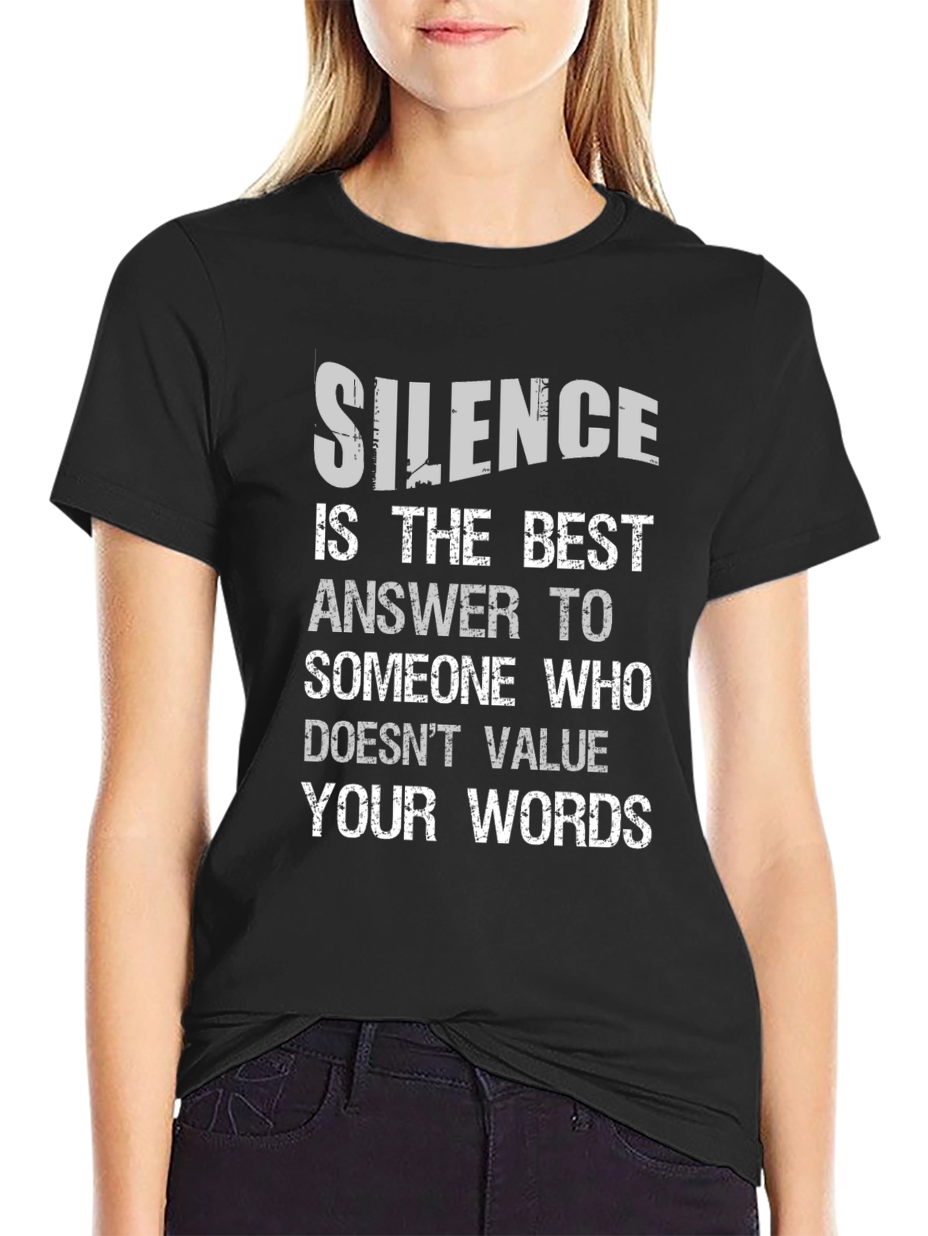 Silence is the Best Answer Graphic Tee