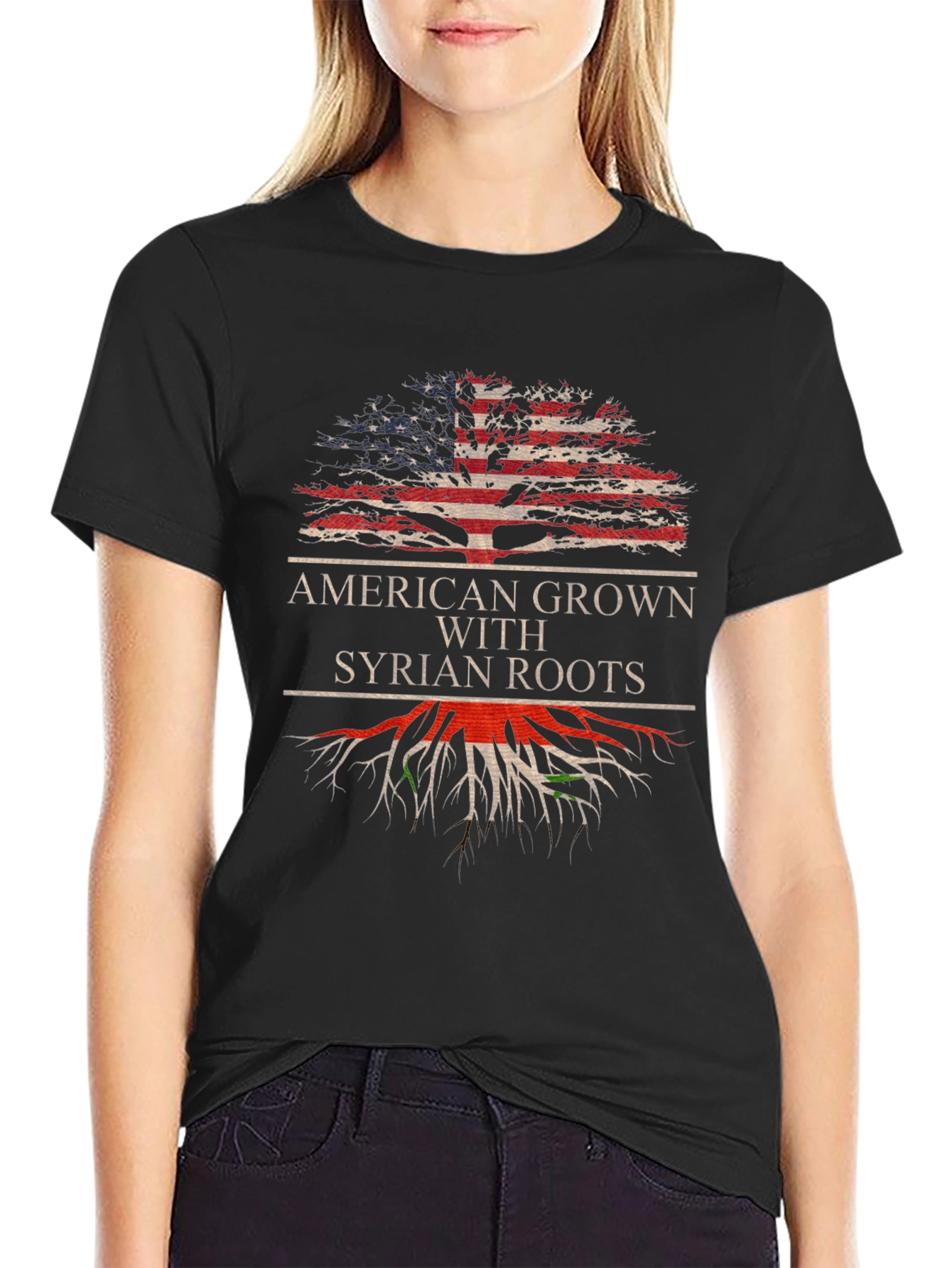 American Grown with Syrian Roots T-Shirt
