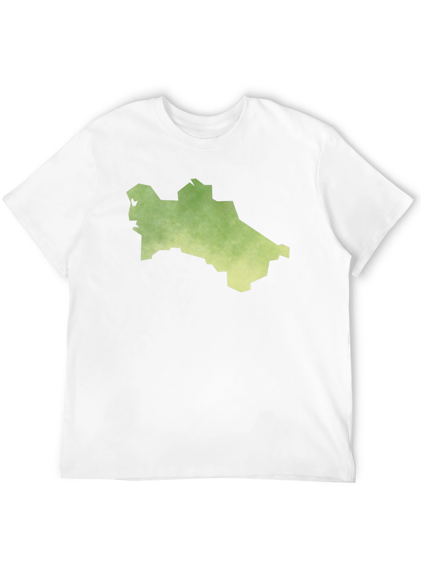 Turkmenistan Map T-Shirt - Black Cotton Tee